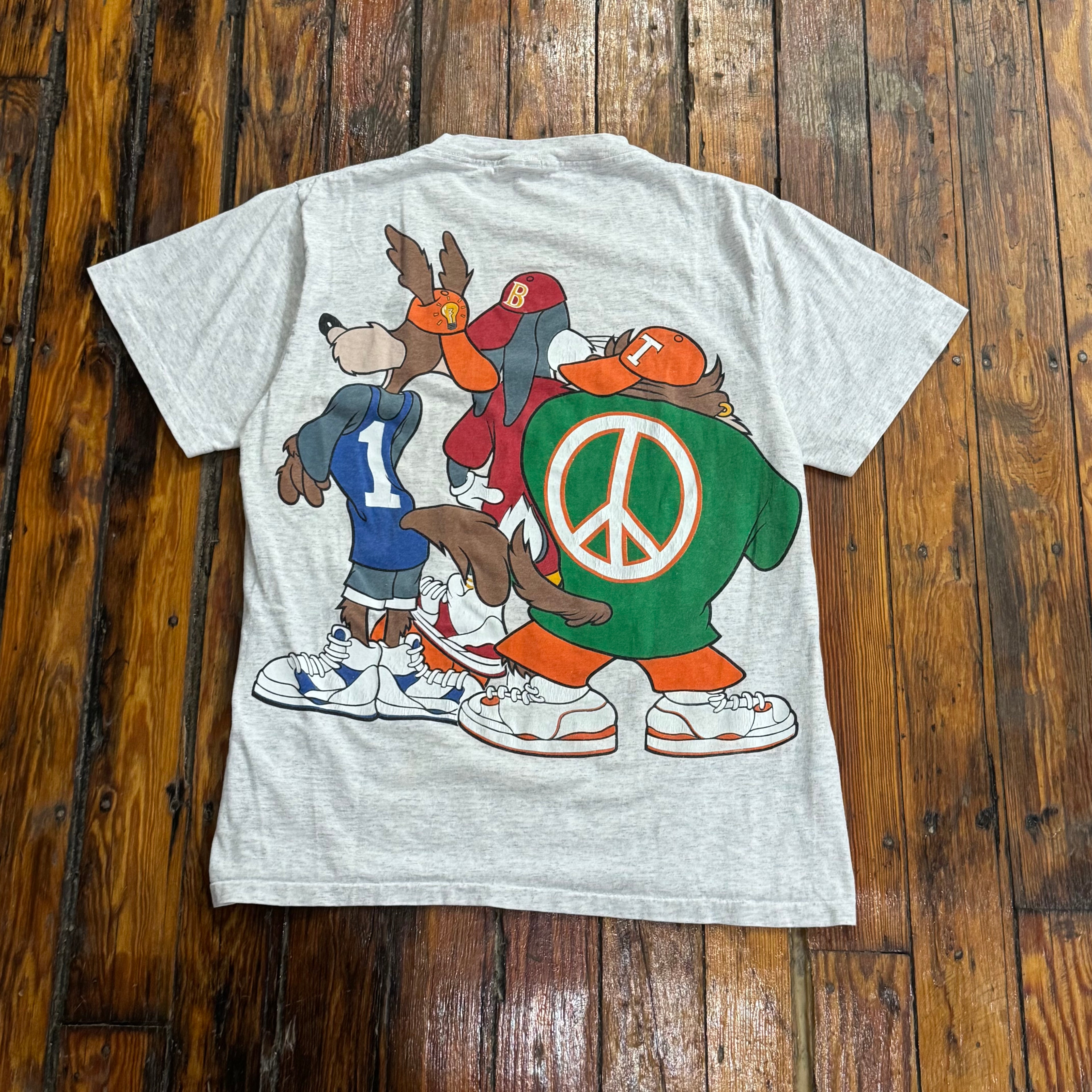 Vintage Looney Tunes Hip Hop Basketball T-shirt Sz L