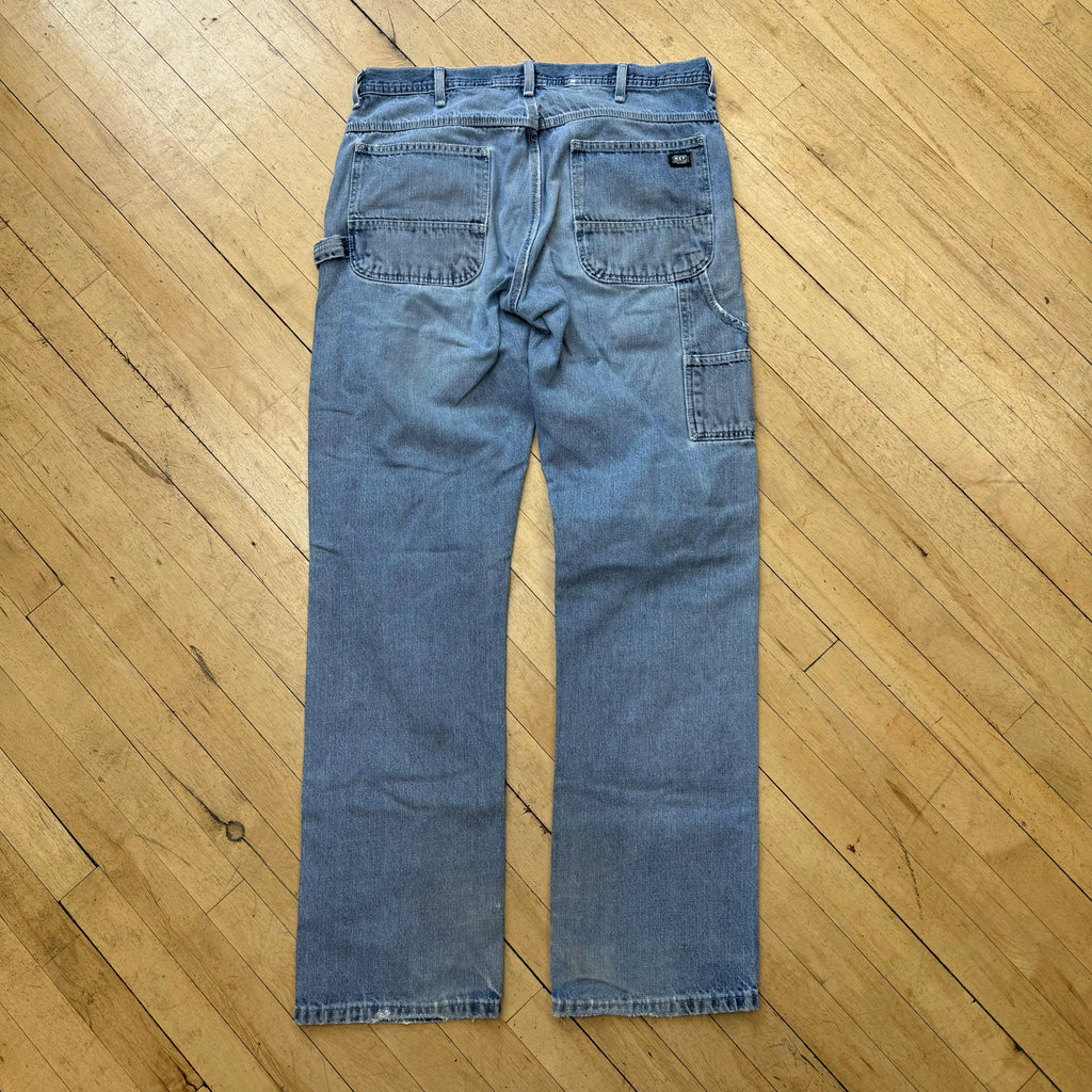 Vintage Thrashed Key Denim Jeans Sz 36x36