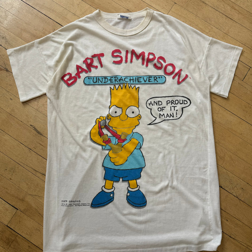 Vintage Bart Simpson Underachiever T-shirt Sz L