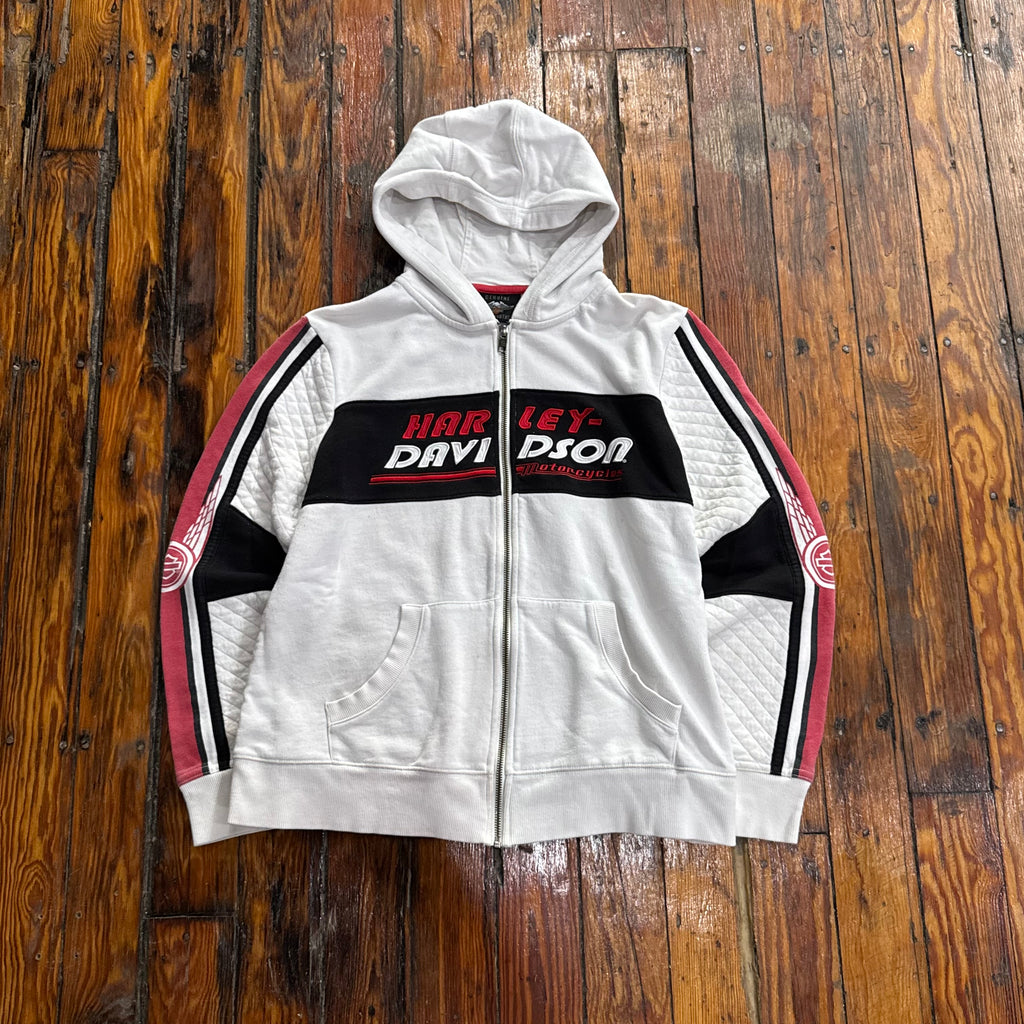 Vintage Harley Davidson Zip-Up Jacket Sz L