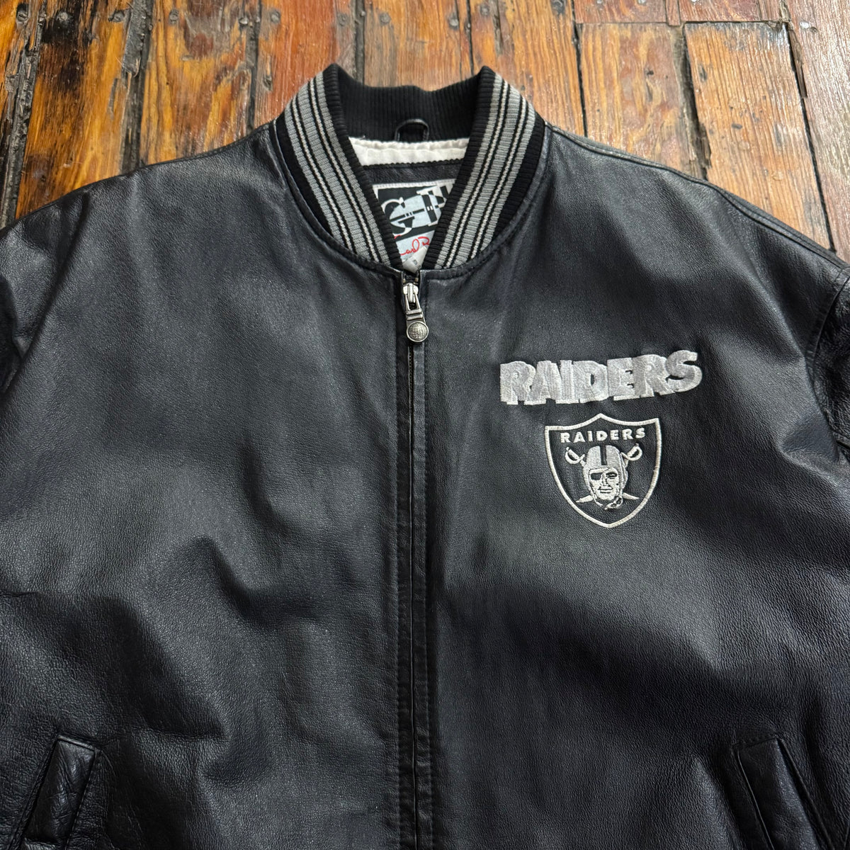 Vintage Las Angeles Raiders Leather Jacket Sz XL