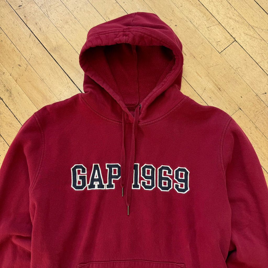 Y2K Gap 1969 SpellOut Hoodie Sz L
