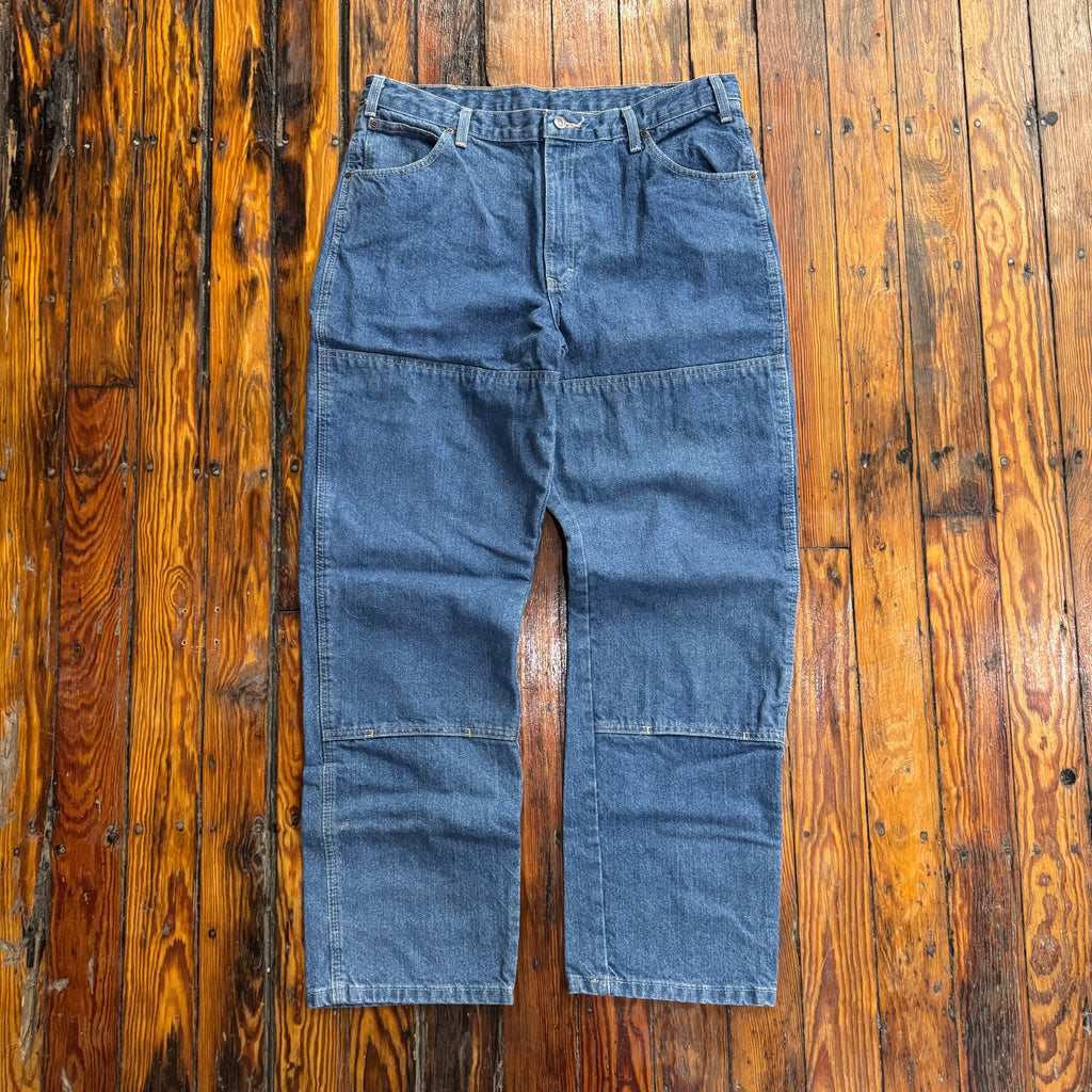 Vintage Dickies Dounle Knee Denim Jeans Sz 36x32