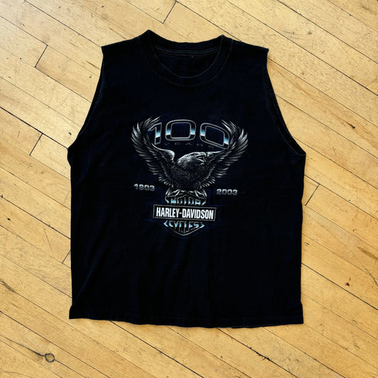 100 Years Harley Davidson Tank Top T-shirt Sz L