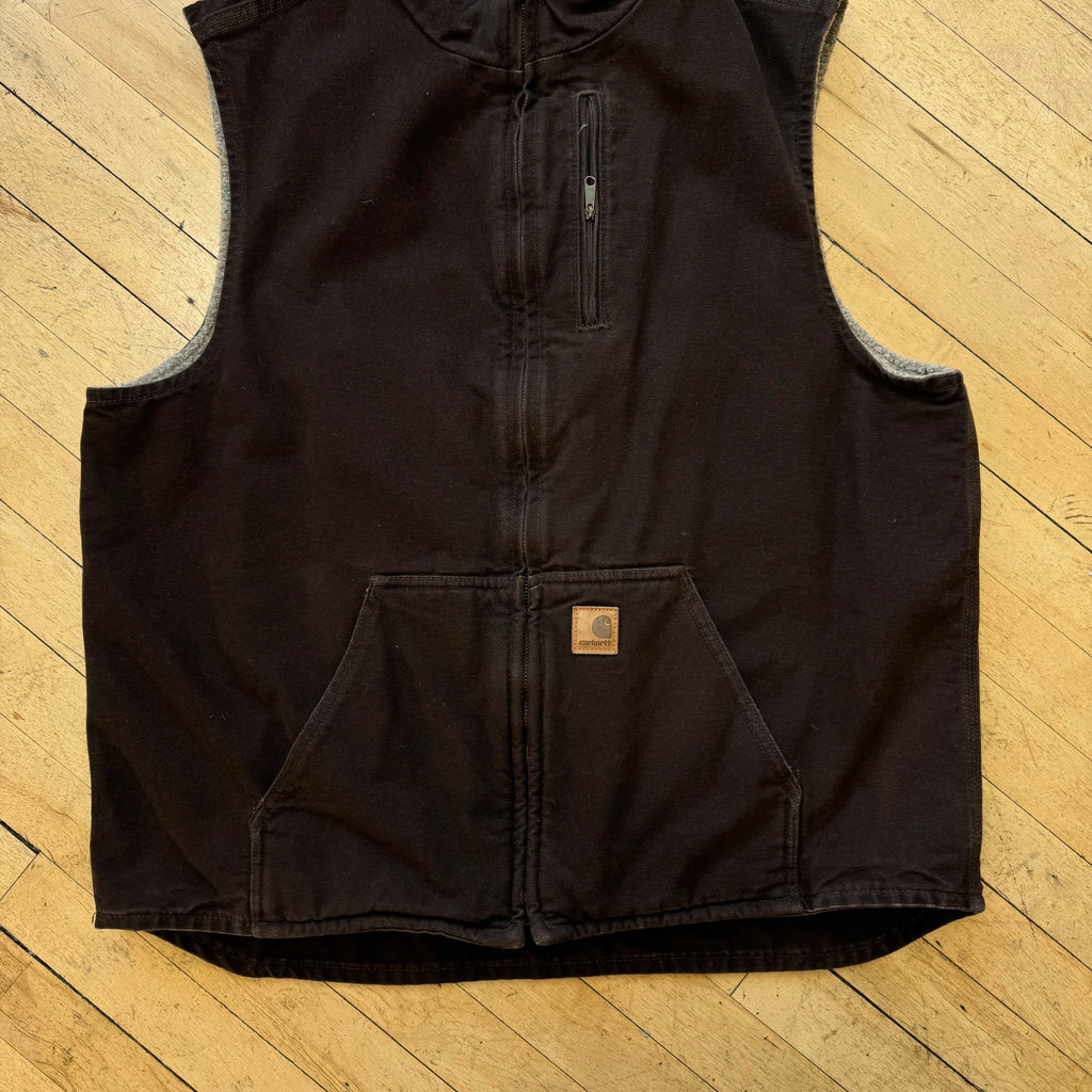 Vintage Brown Carhartt Vest Sz XL