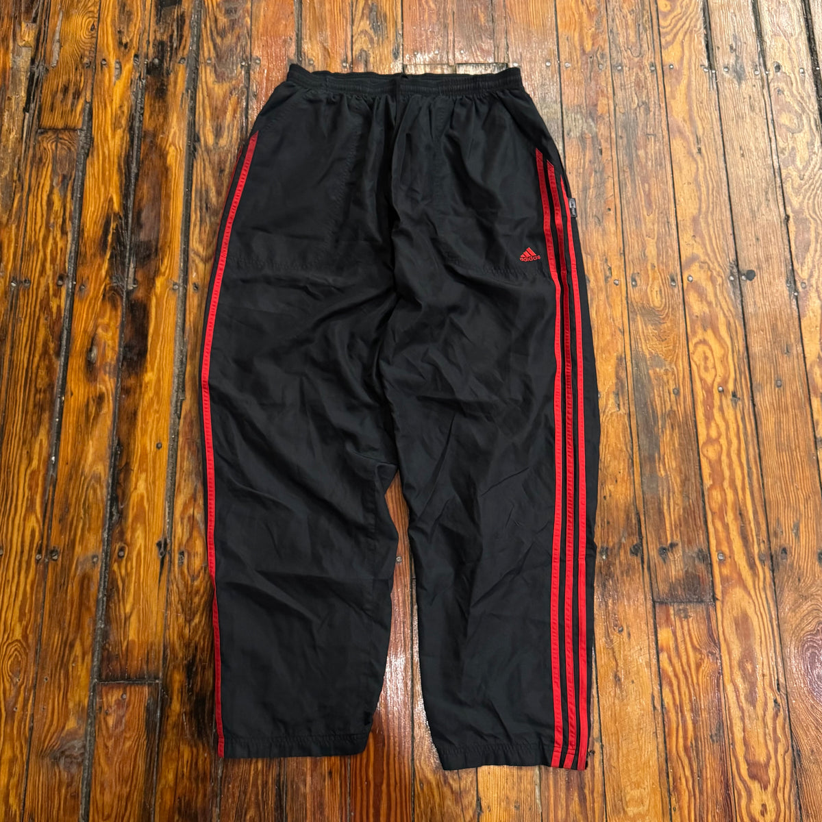 Vintage Adidas Red stripe TrackPants Sz L