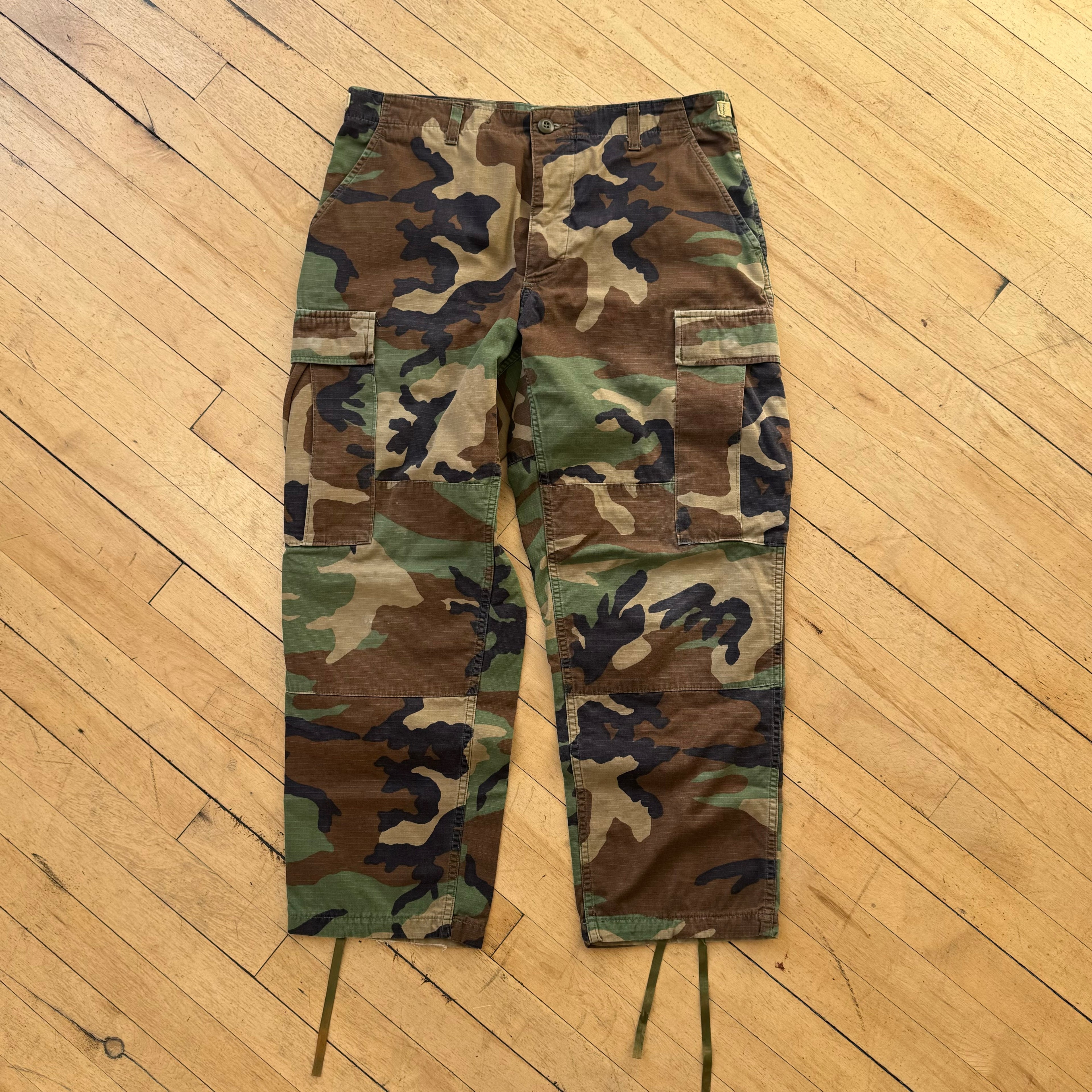 Vintage Army Camo Cargo Pants Sz 30x30