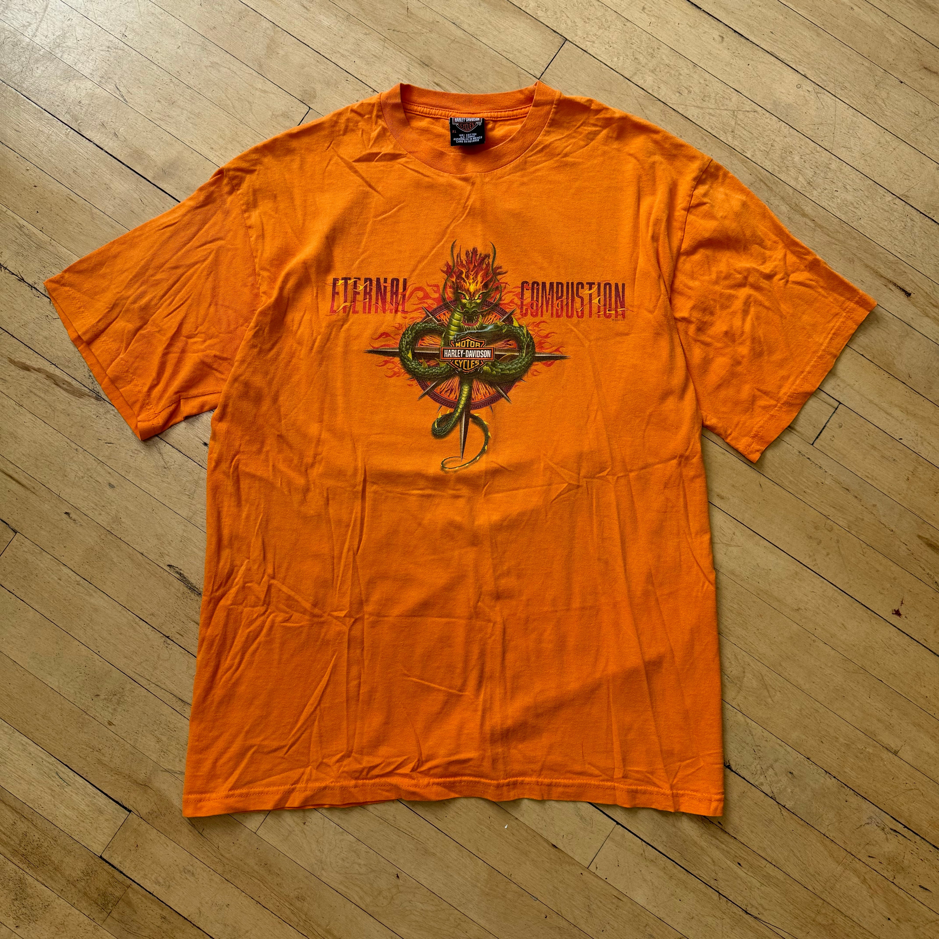Vintage Dragon Harley Davidson OuterBanks T-shirt Sz XL