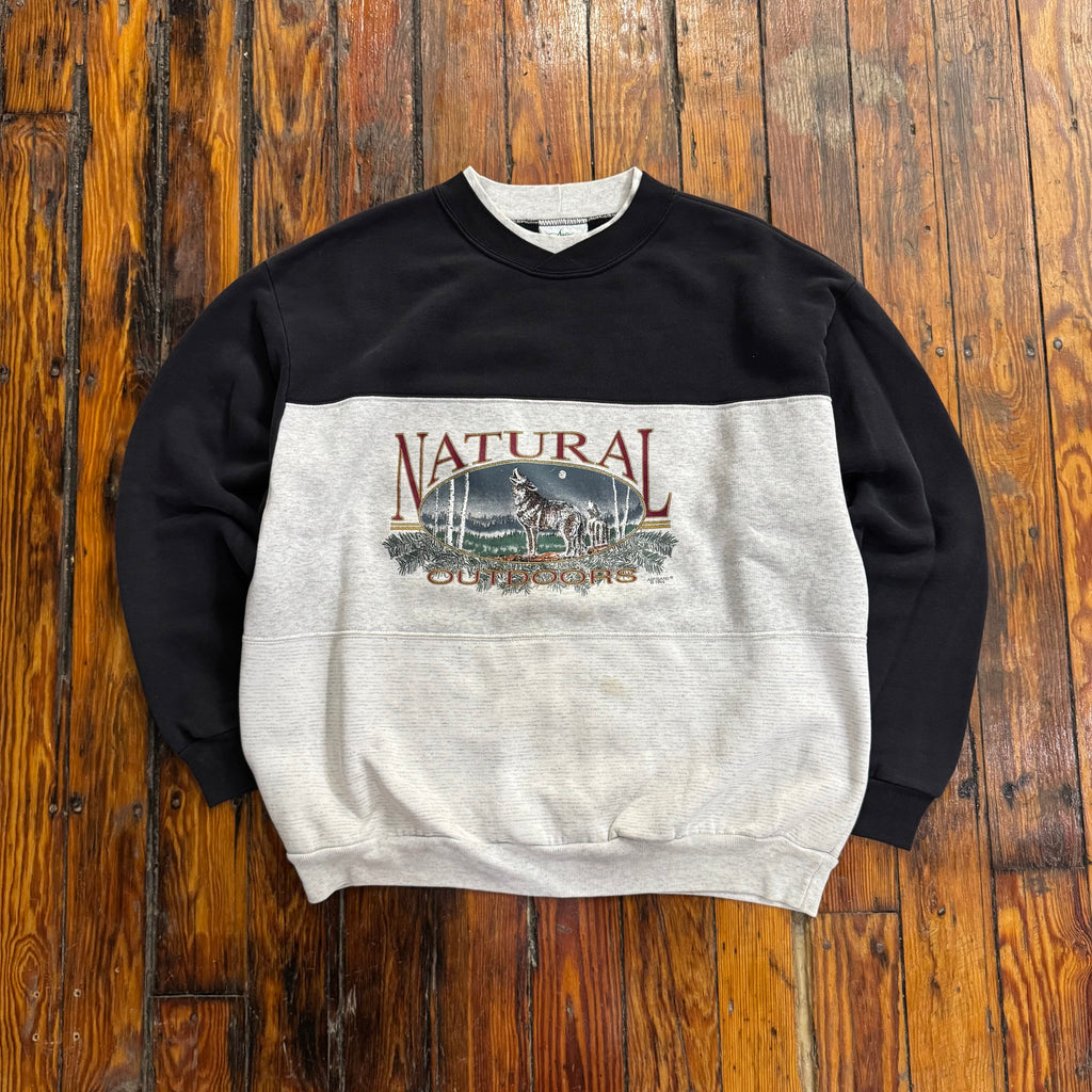 Vintage Natrual Outdoors Nature Crewneck Sz L