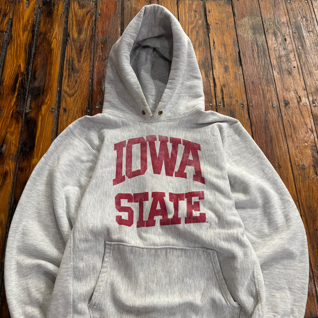 Vintage Iowa State Champion Reverse Weave Hoodie Sz L