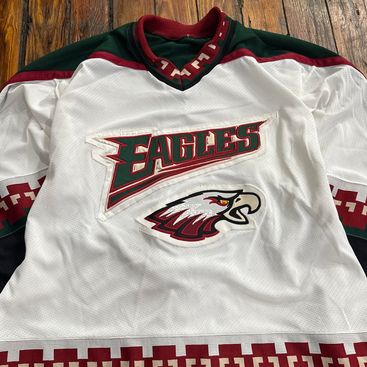 Vintage Eagles Hockey Jersey Sz L