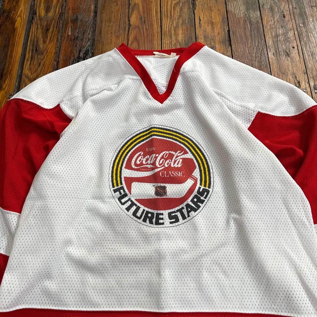 Vintage Coca-Cola Future Stars NHL Hockey Jersey Sz L