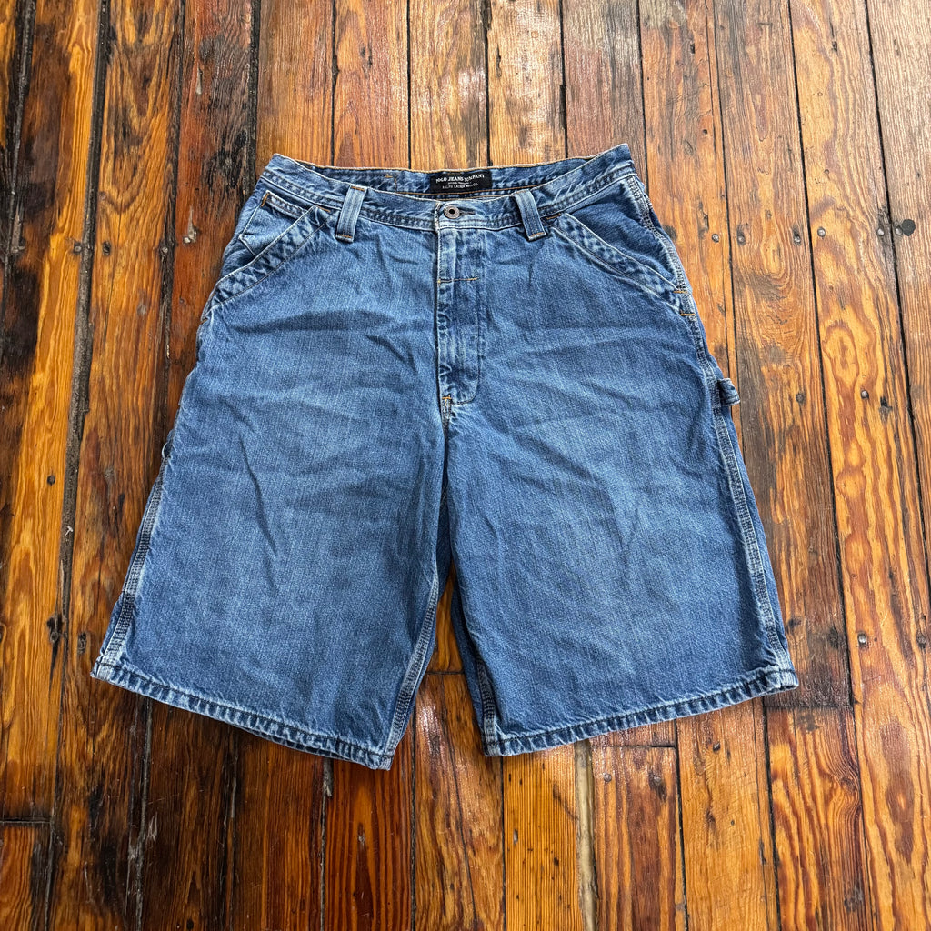 Vintage Polo Jeans Company Denim Shorts Sz 33