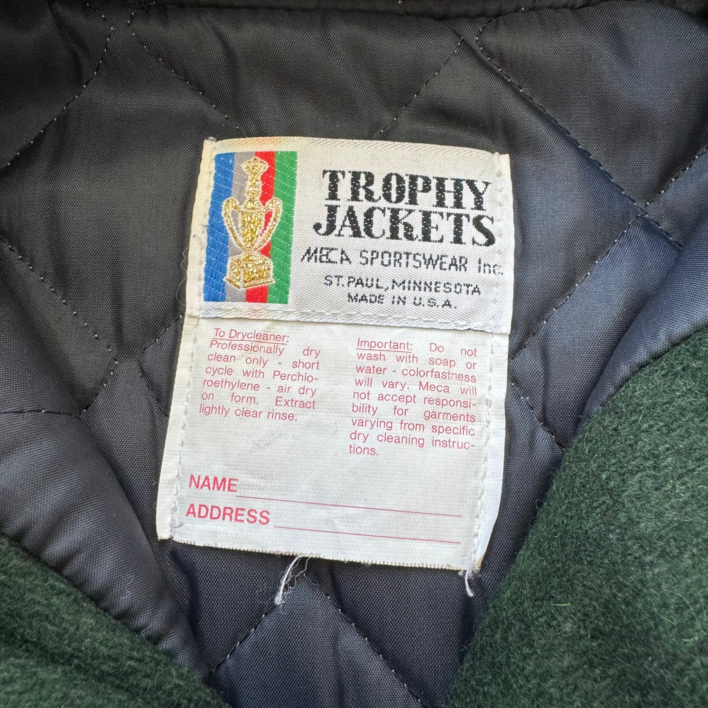 Vintage MSP Varsity Patch Bomber Jacket Sz L
