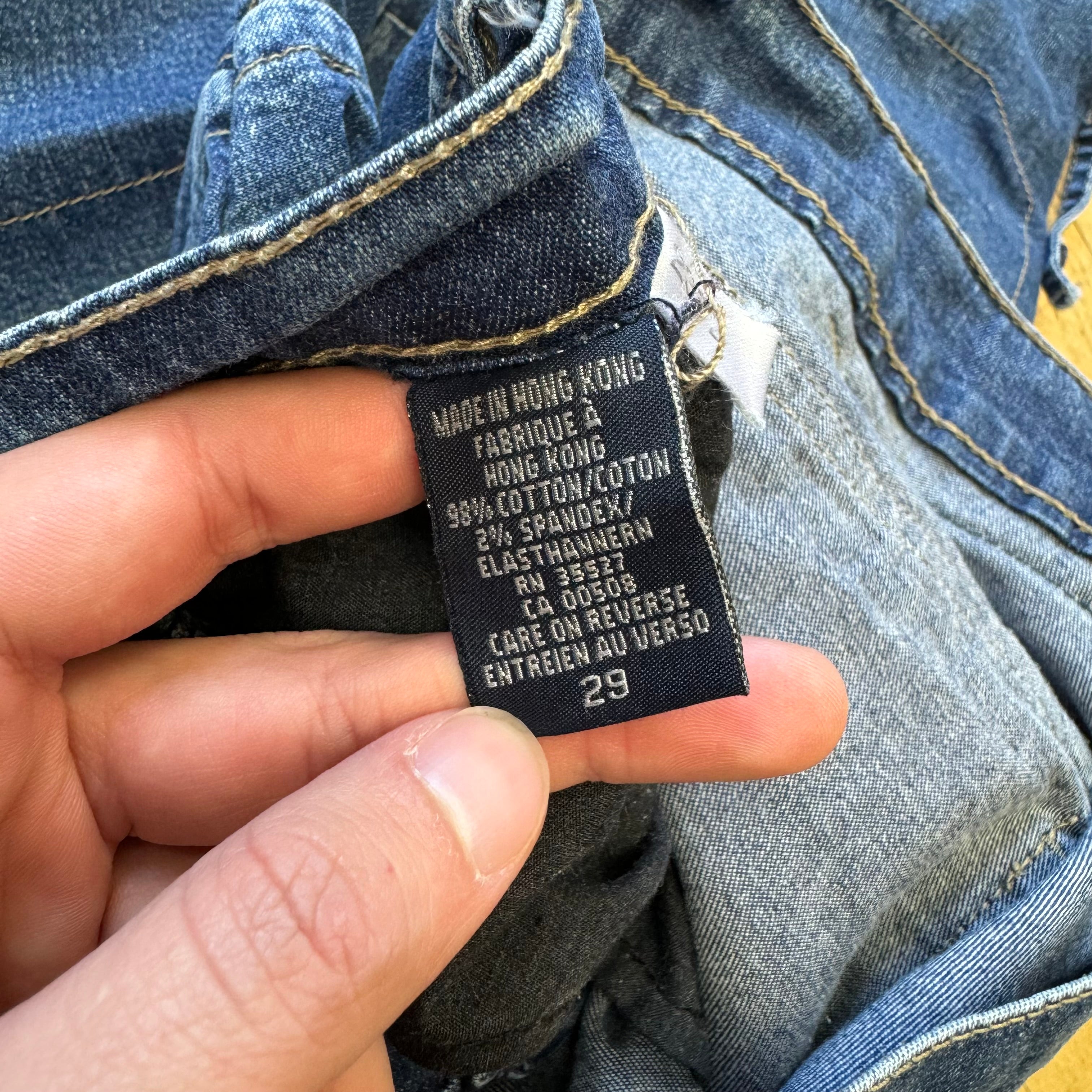 Vintage MFG Denim Cargo Jeans Sz YTH 29