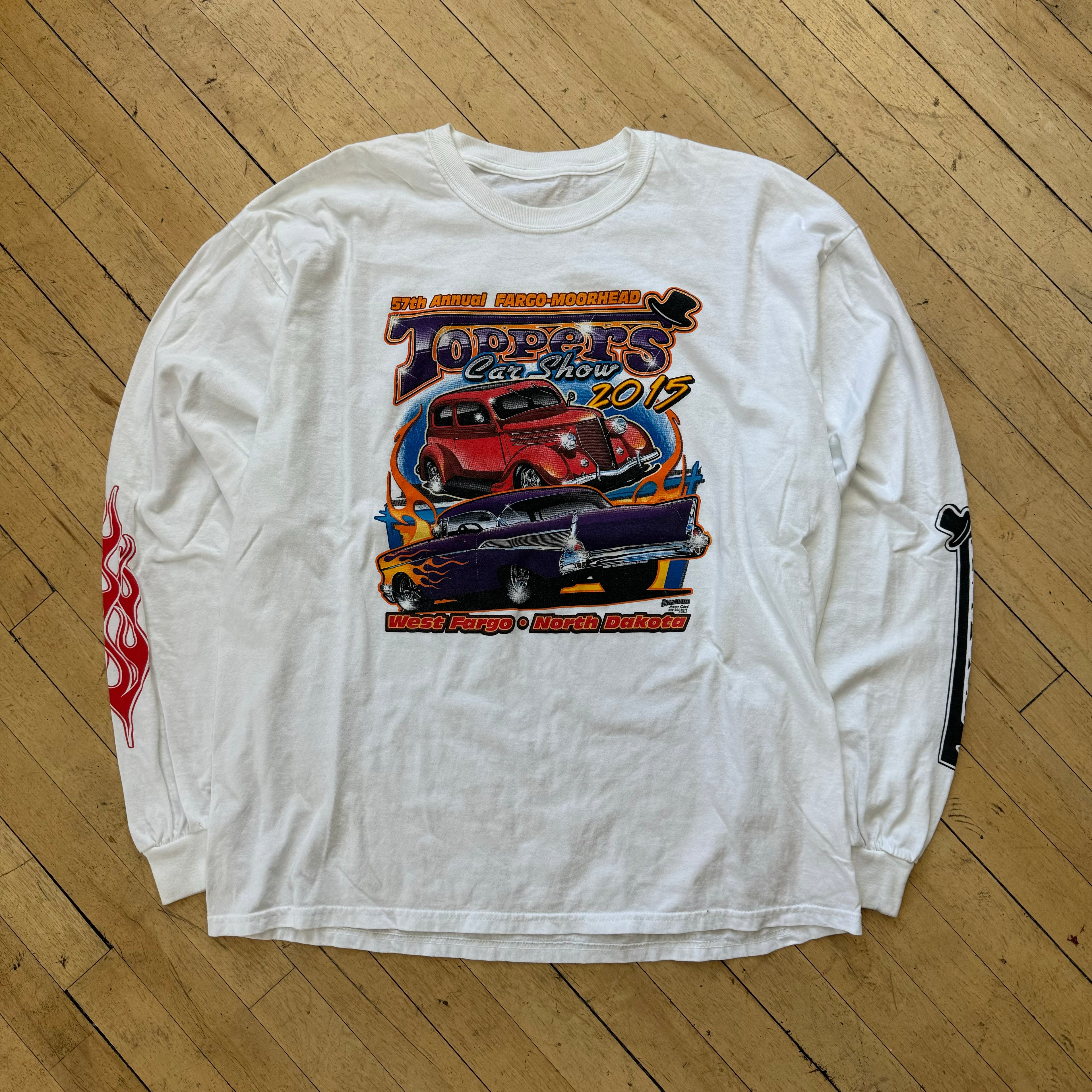 Fargo Morehead Toppers Car show T-shirt Sz XL