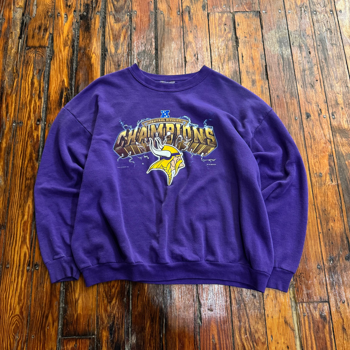 Vintage Minnesota Vikings CrewNeck Sz L