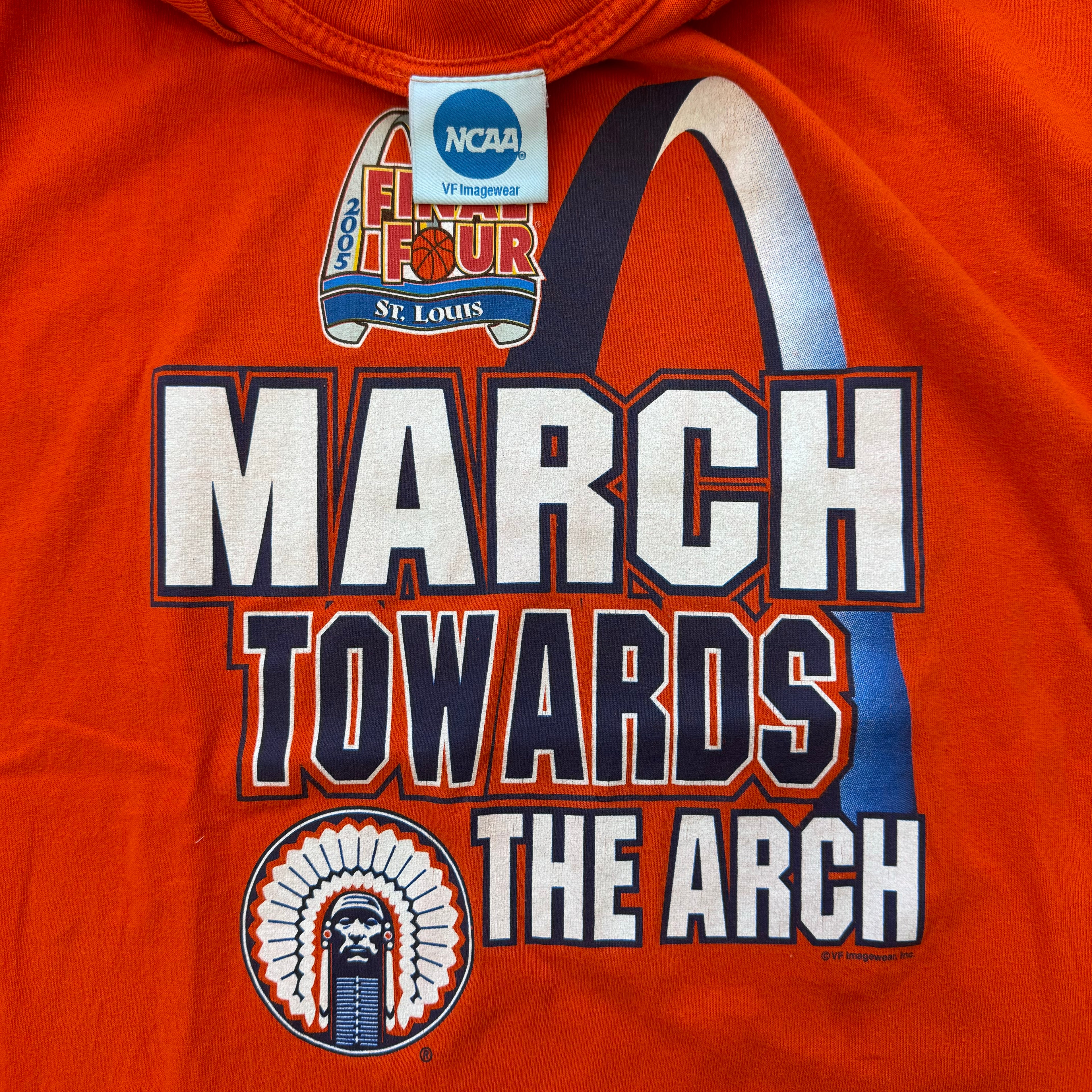 Vintage March Towards the Arch March Madness T-shirt Sz L