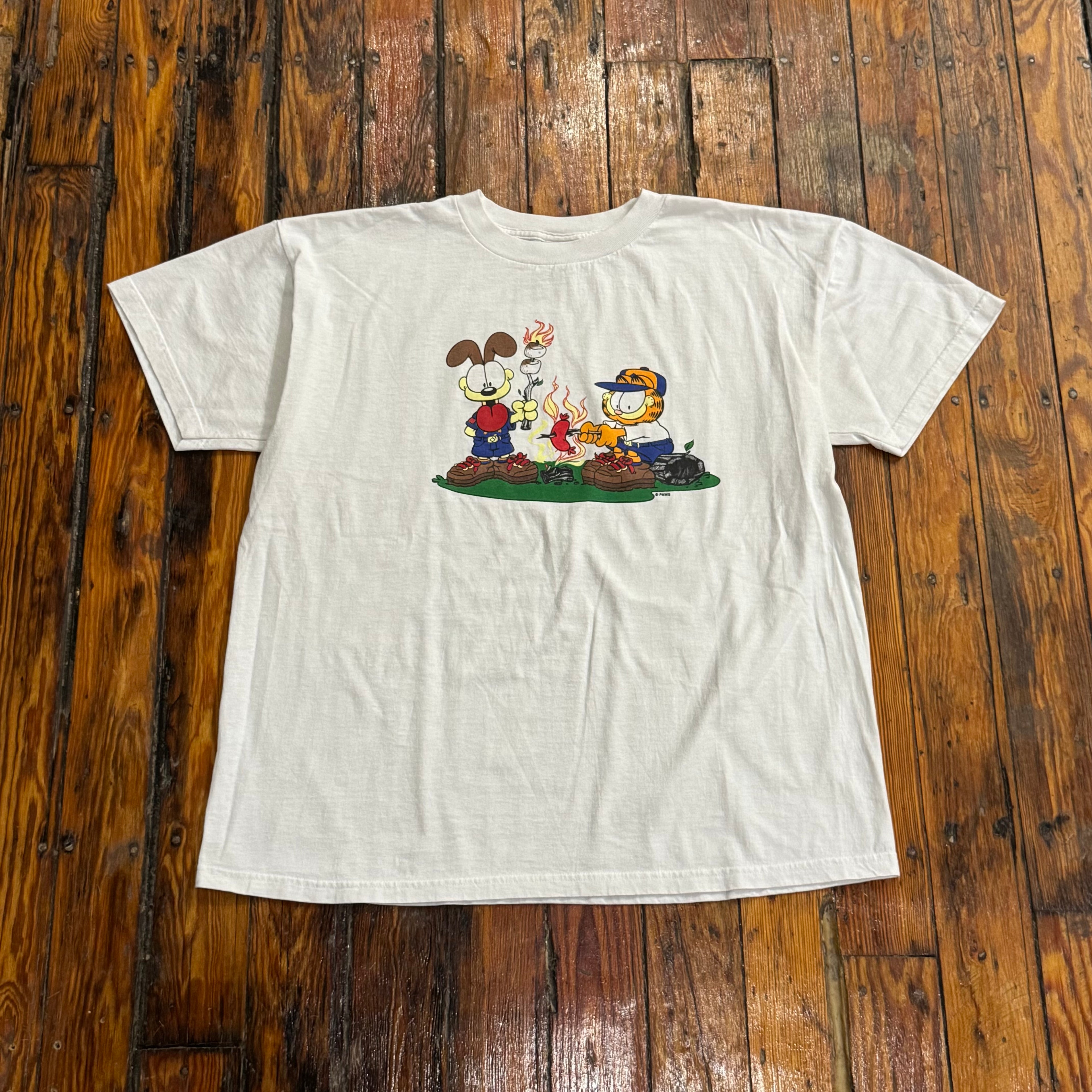 Vintage Garfield Campfire T-shirt Sz L