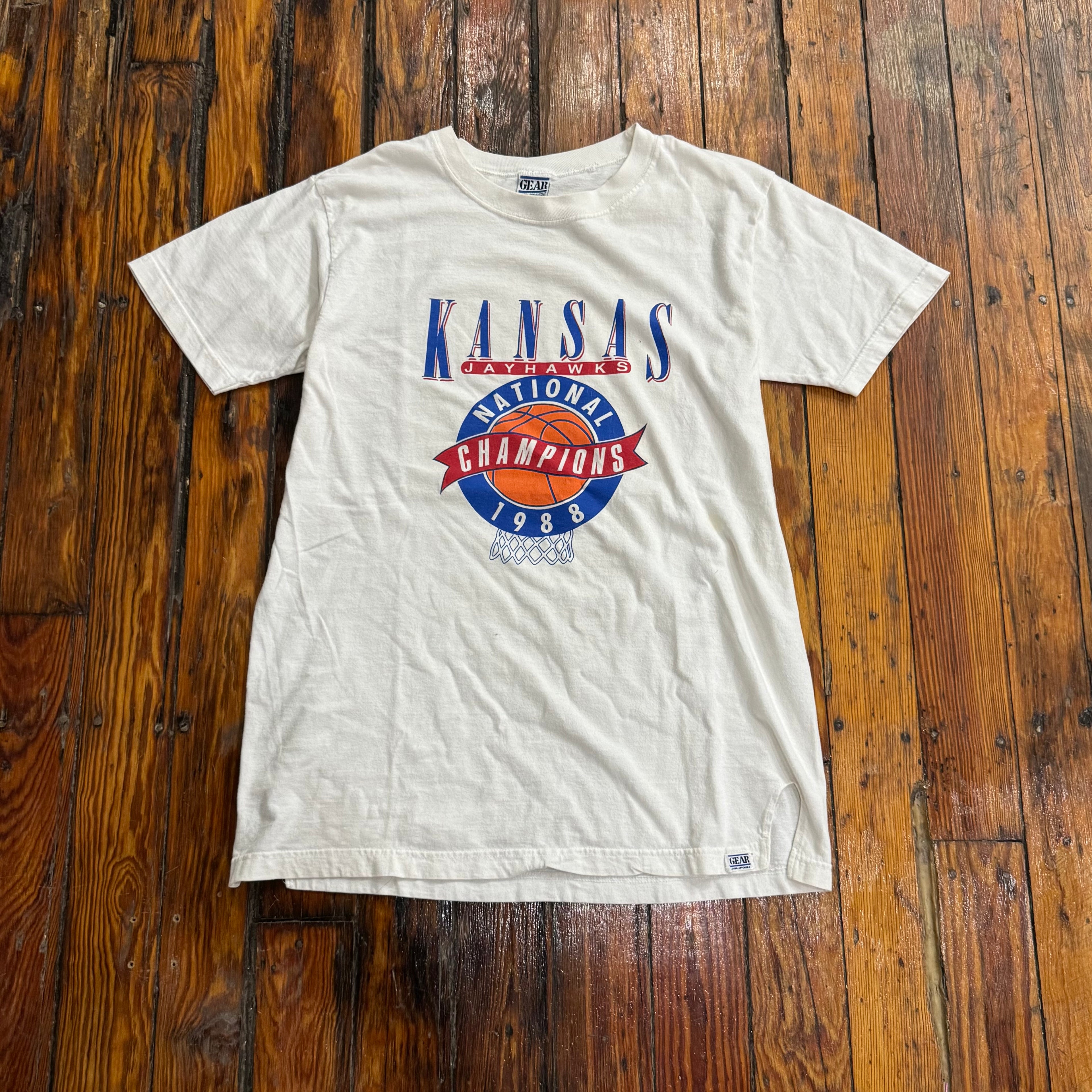 Vintage ‘88 Kansas Jayhawks Champion T-shirt Sz L