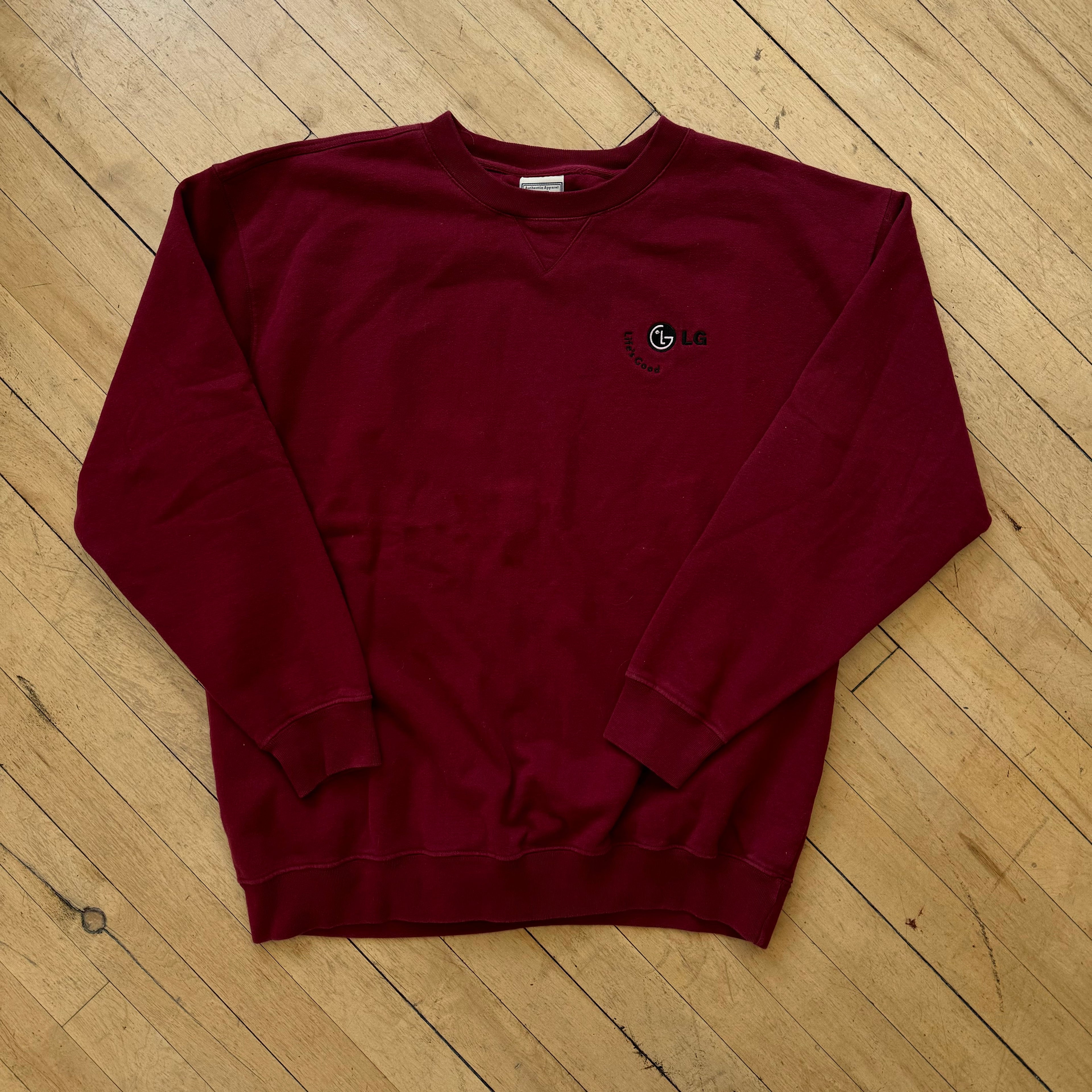 Vintage LG Embroidered Crewneck Sz L