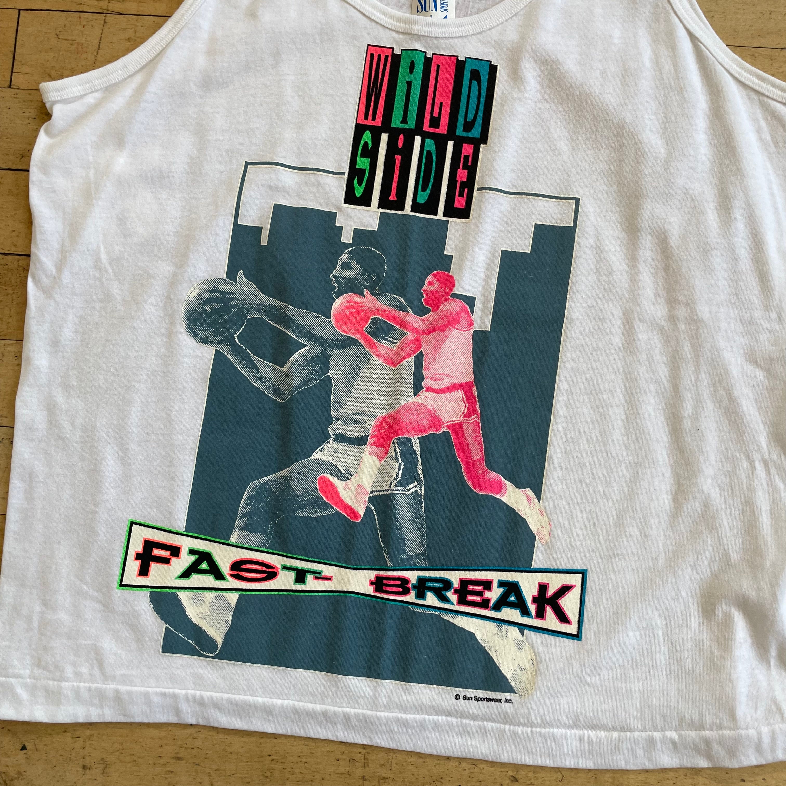 90s Basketball Tank Top T-shirt Sz L