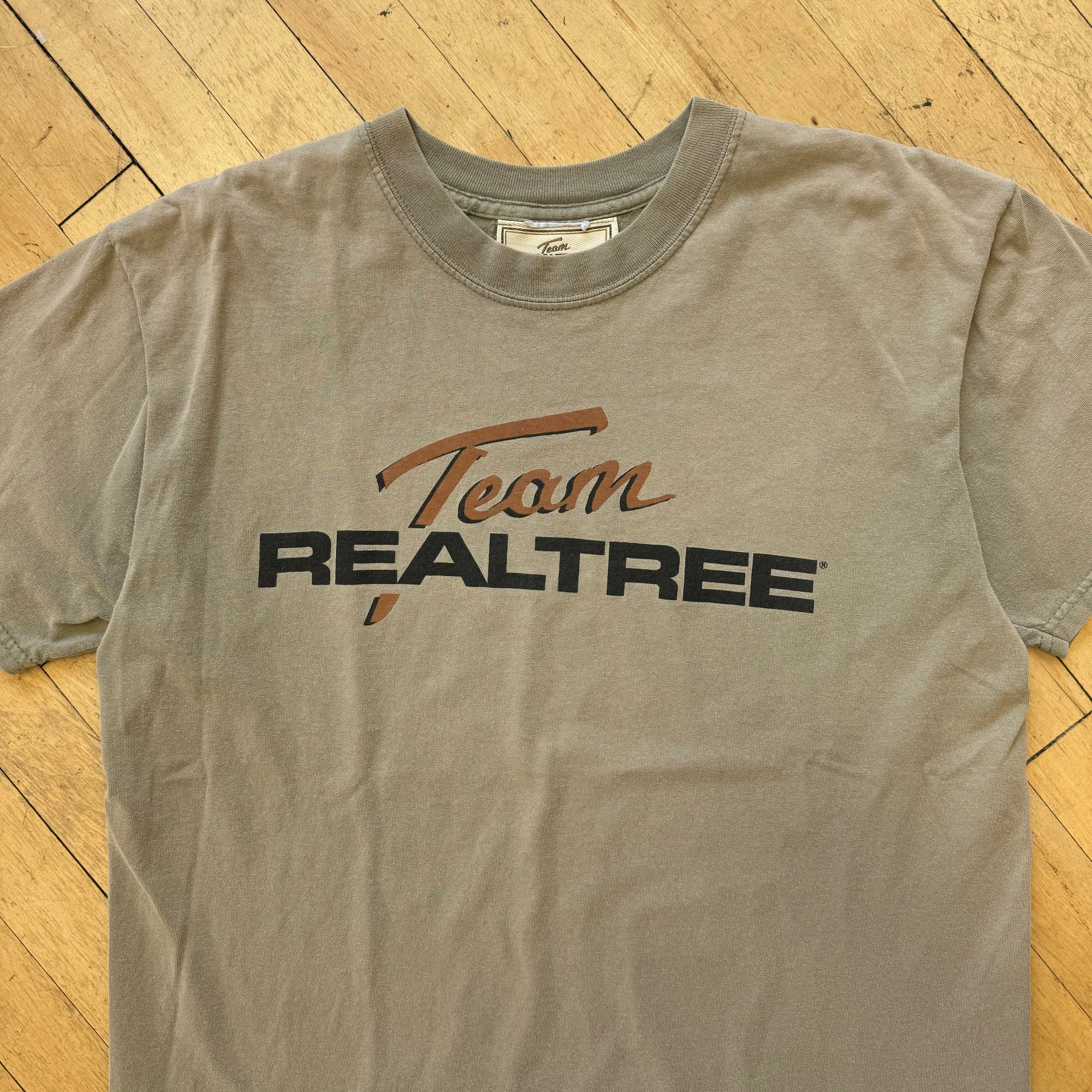 Vintage Real Tree SpellOut T-shirt Sz L