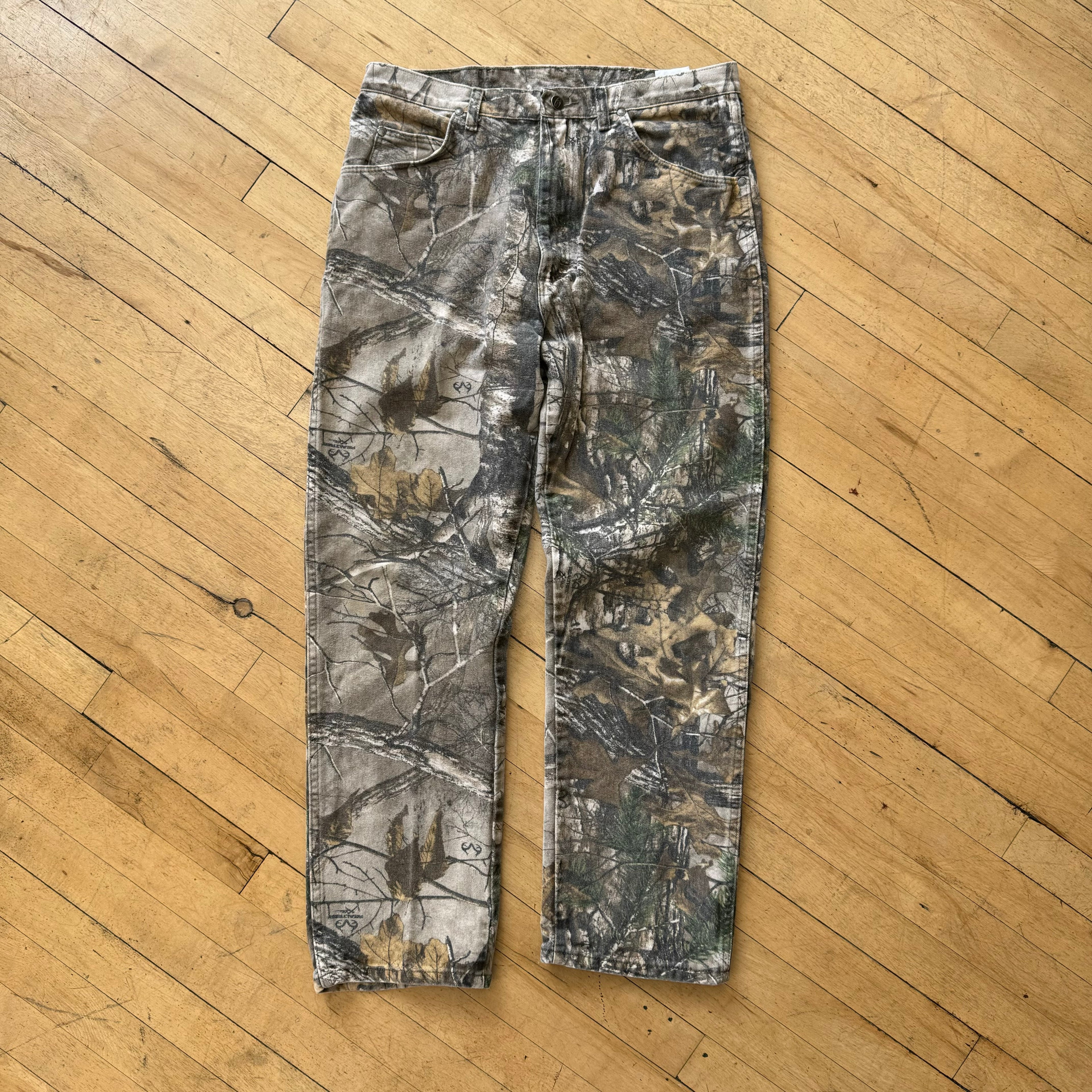 Vintage Wrangler Camo Denim Jeans Sz 36x32