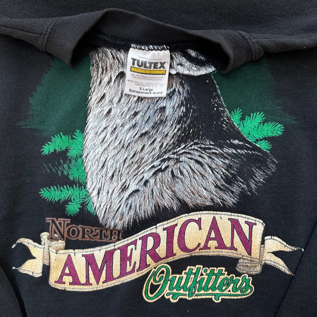 Vintage American Outfitters Wolf Crewneck Sz L