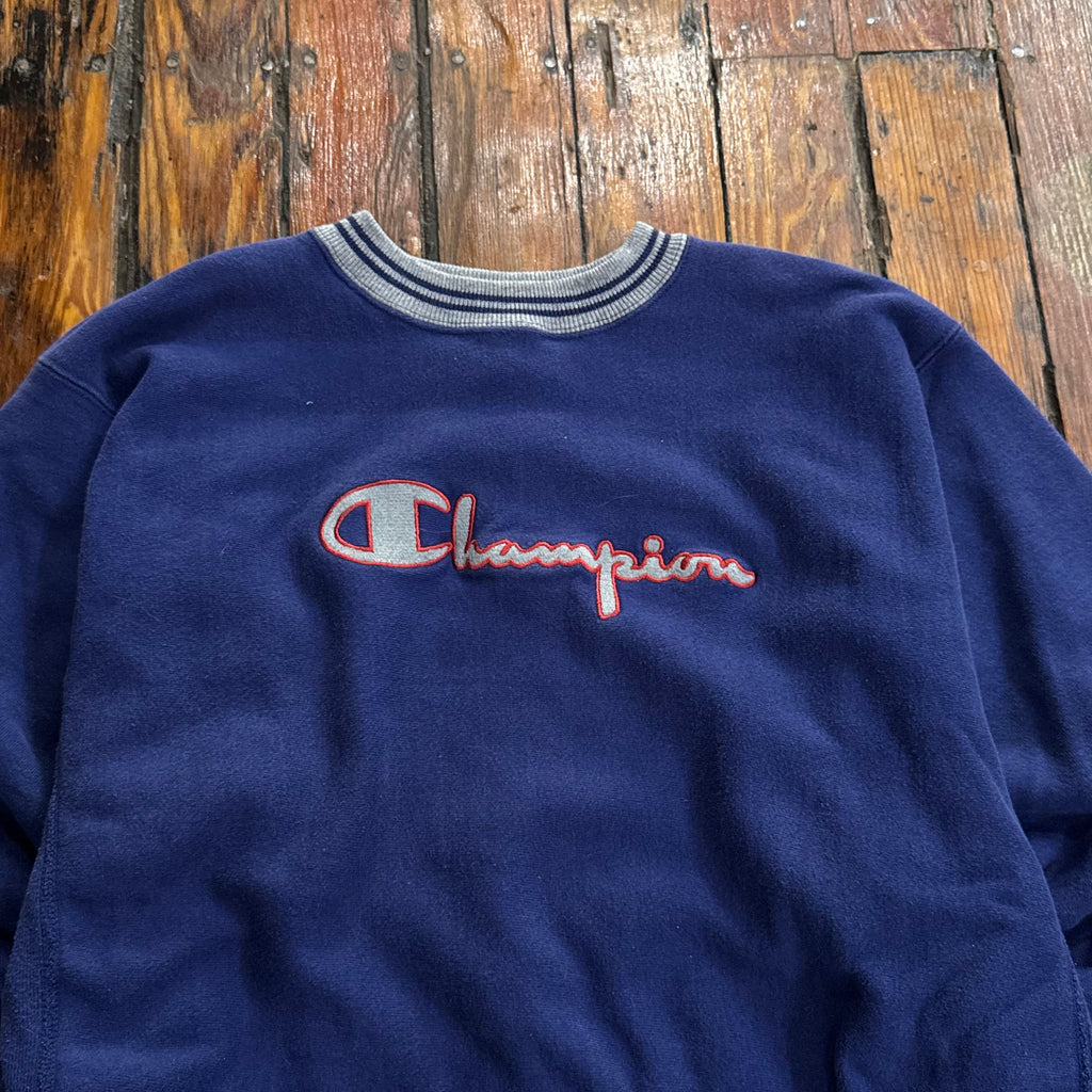 Vintage Champion SpellOut CrewNeck Sz L
