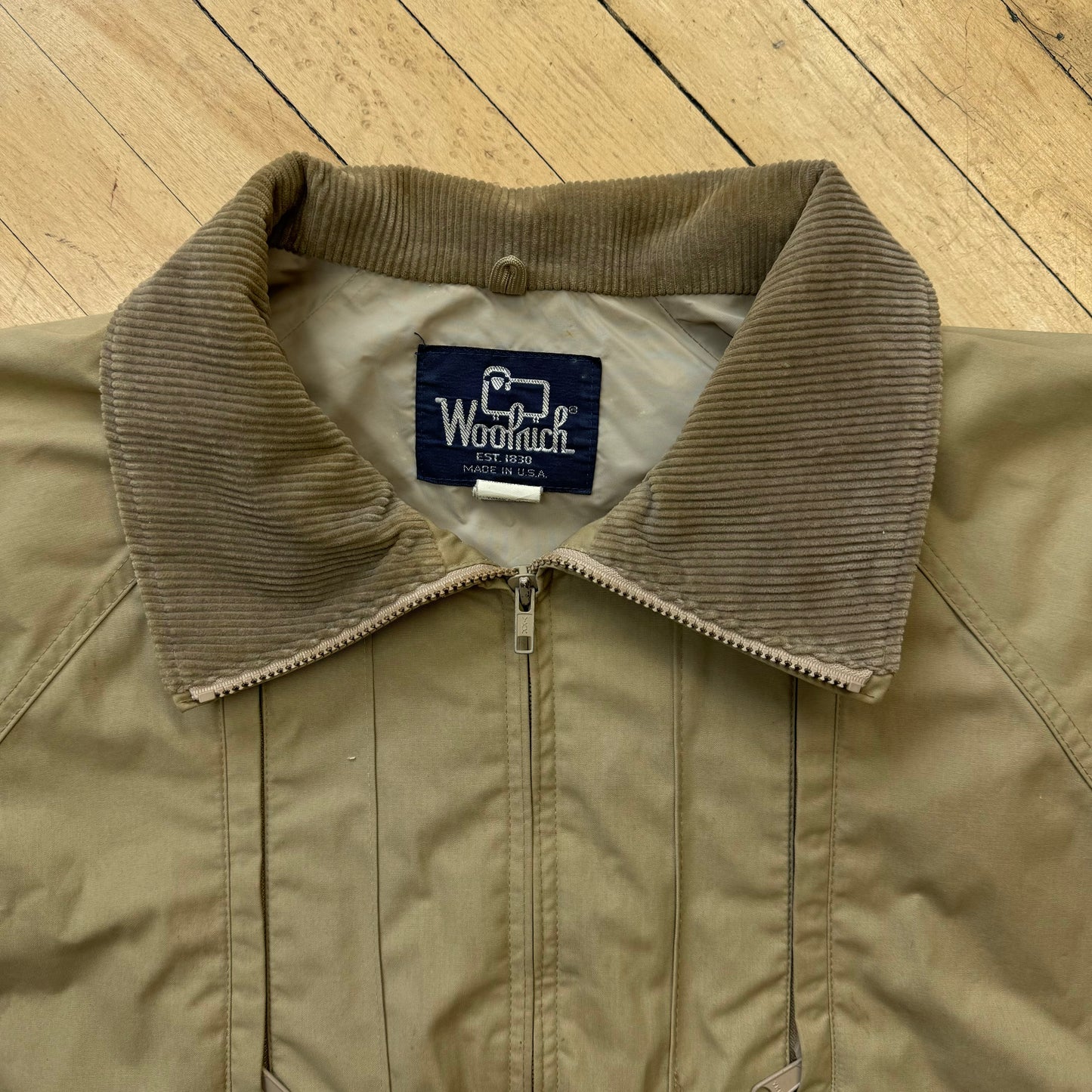 Vintage WoolRich Pocket Zip-Up Jacket Sz L