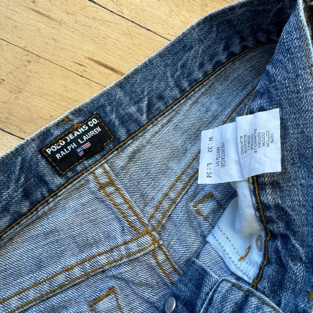 Vintage Polo Jeans Ralph Lauren Denim Jeans Sz 32x34