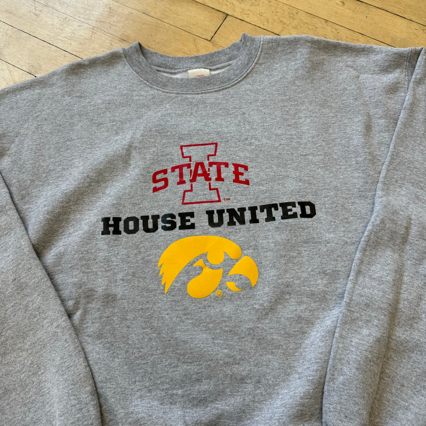 Y2K Iowa House United CrewNeck Sz L