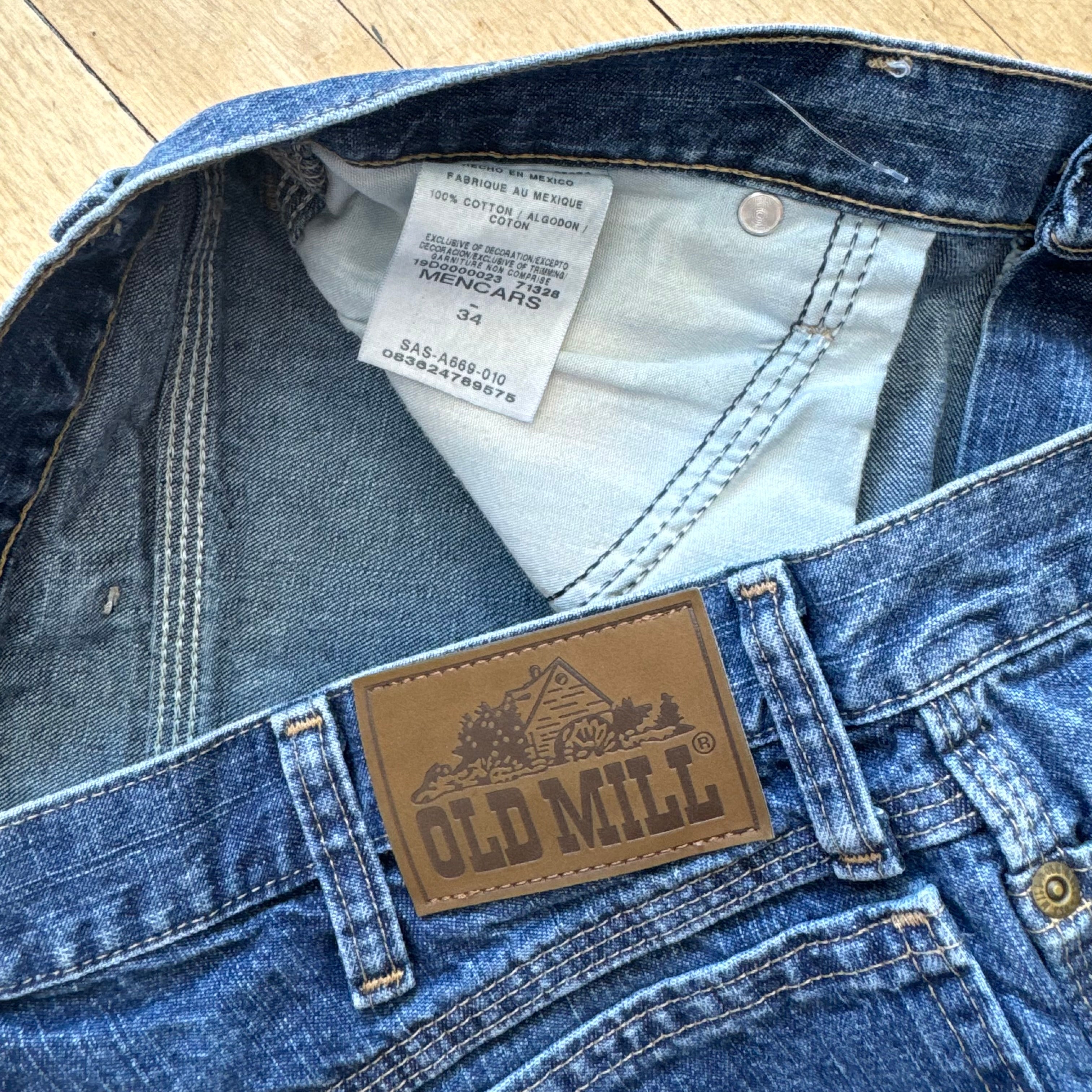 Vintage Old Mill Denim Jean Shorts Sz 34