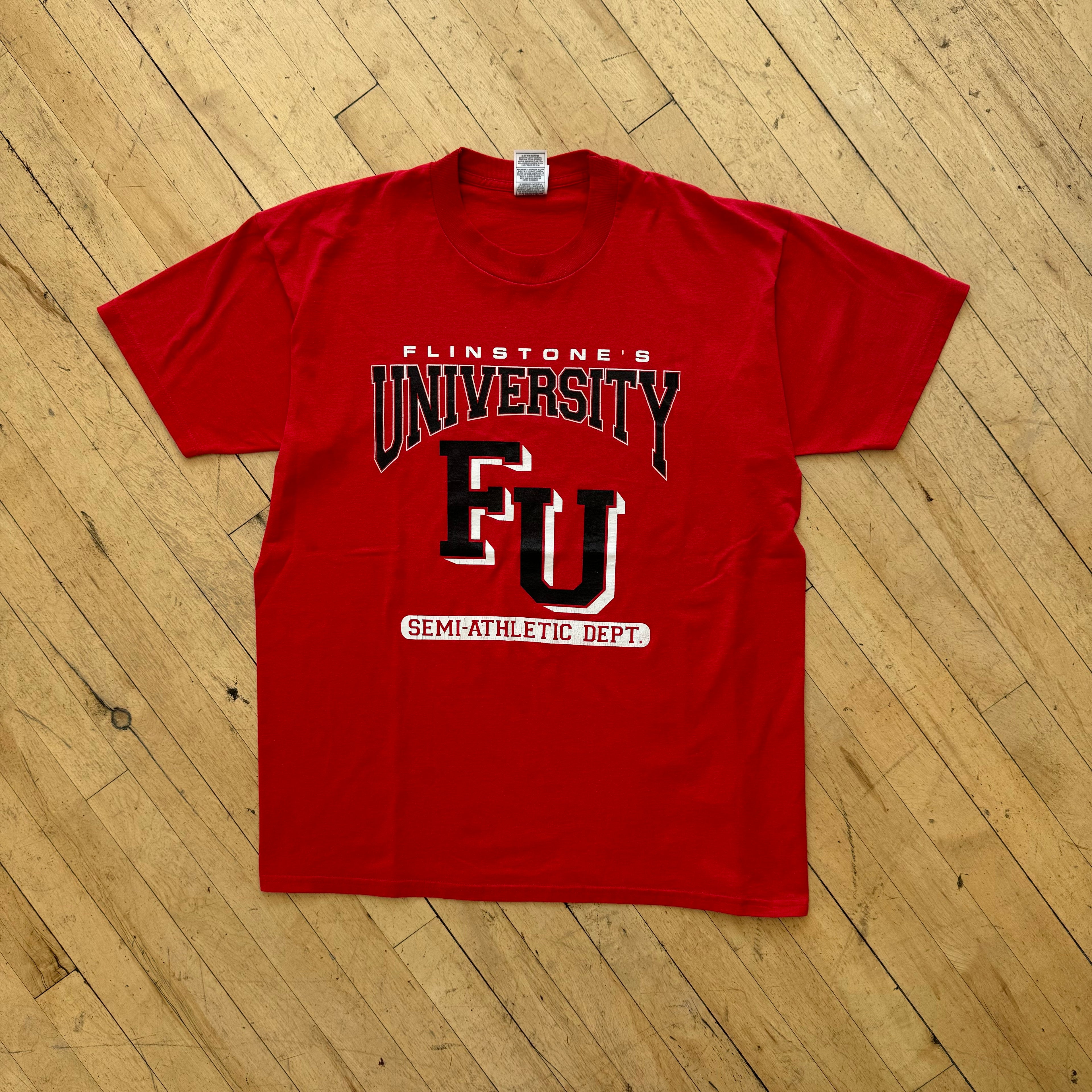 Vintage Flinstones University T-shirt Sz XL