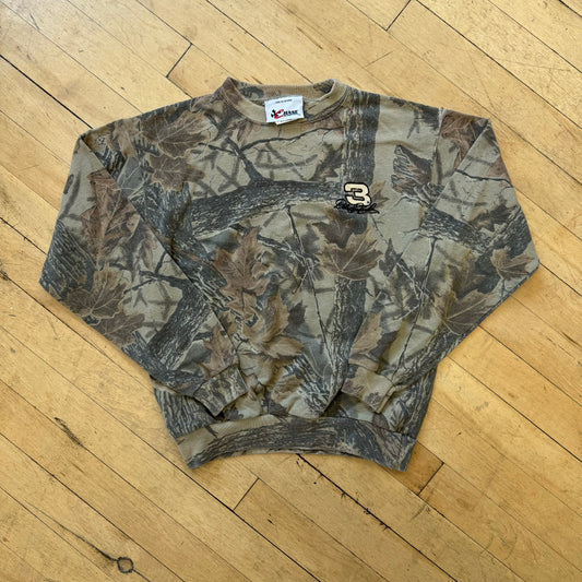 Vintage Camo Dale #3 CrewNeck Sz YTH M