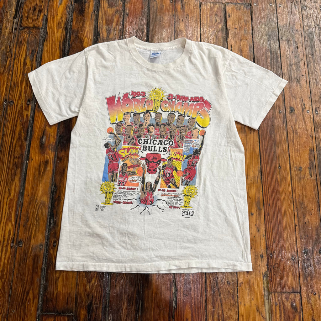 Vintage Salem Chicago Bulls Comic T-shirt Sz L