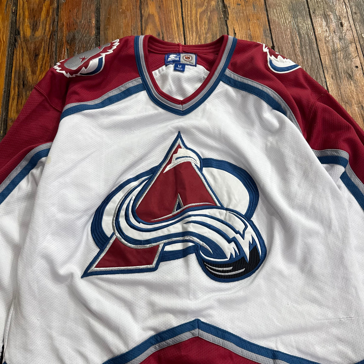 Vintage Starter Colorado Avalanche Hockey Jersey Sz M