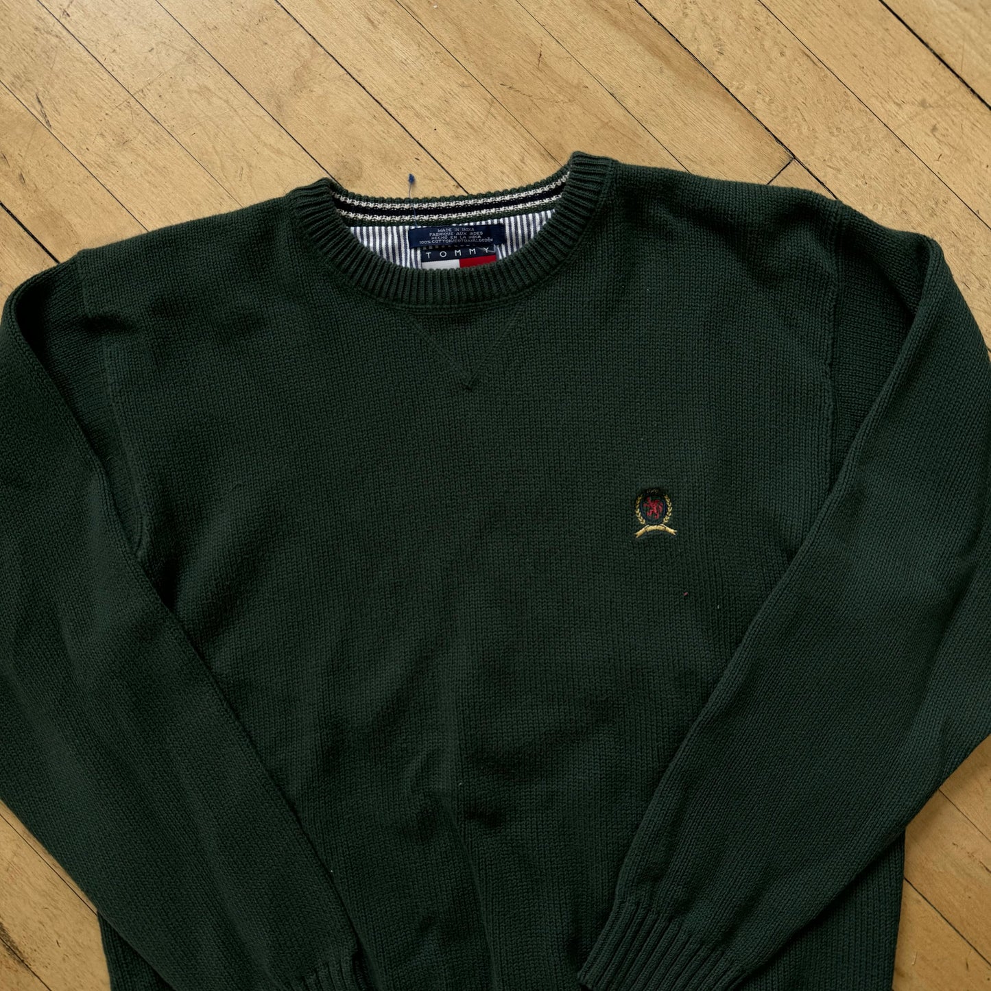 Vintage Tommy Hilfiger Forest Green Sweater Sz XL