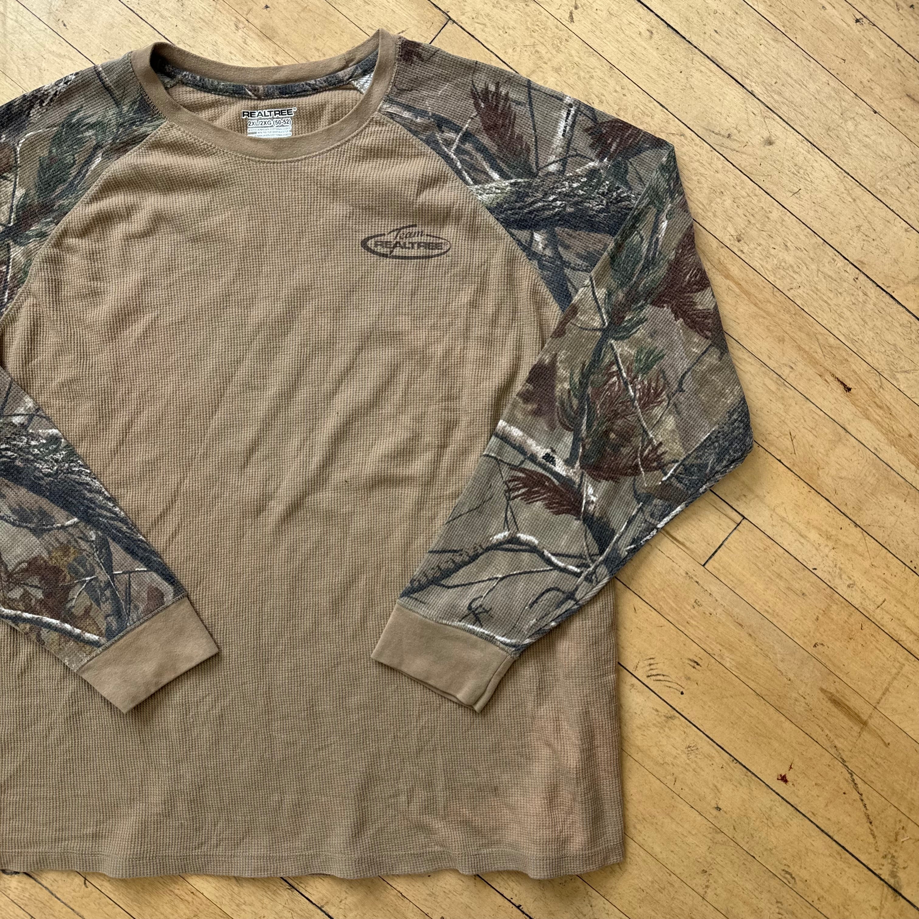 Y2K RealTree Camo Thermal Long sleeve T-shirt Sz XXL