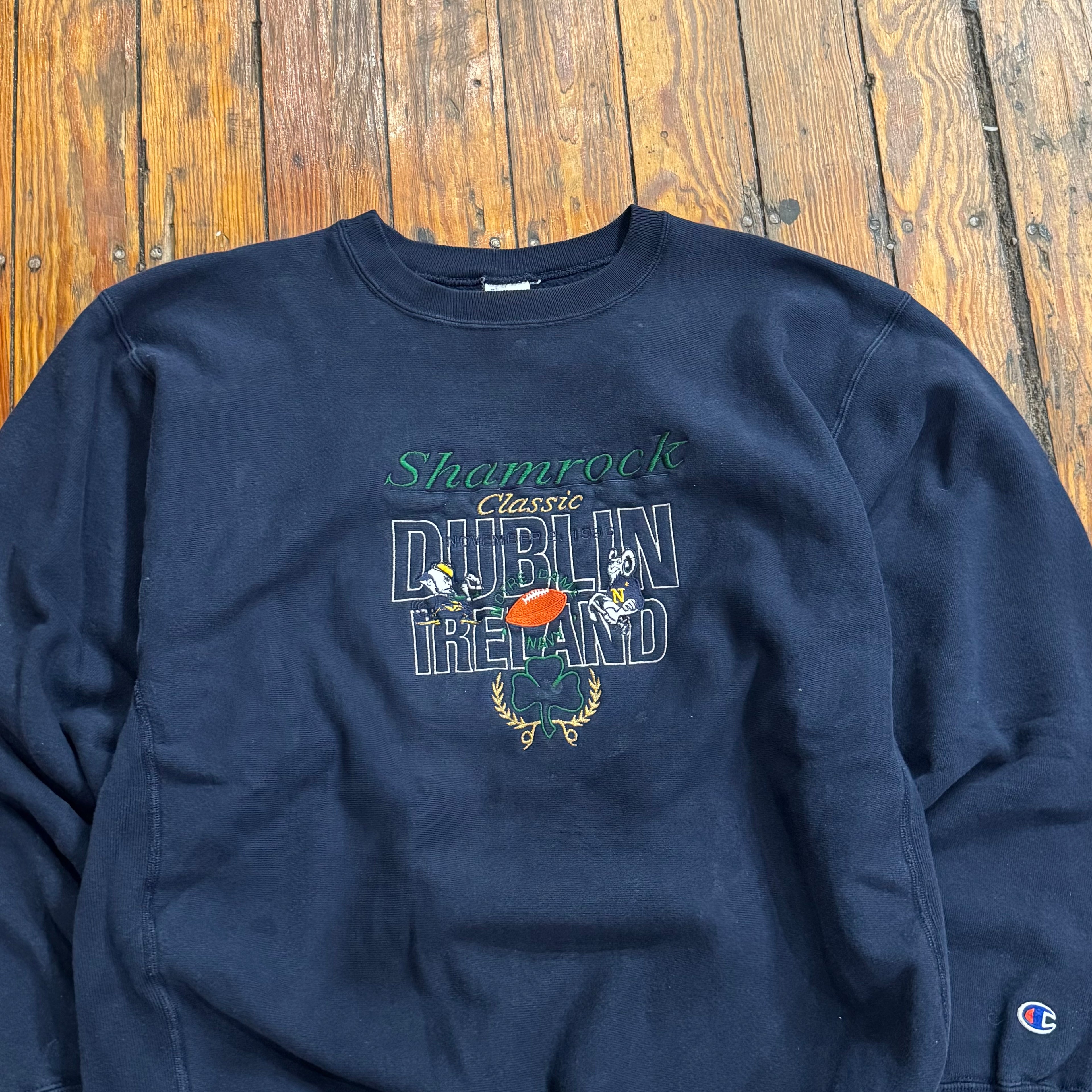 Vintage Notre Dame Dublin Classic Crewneck Sz XL