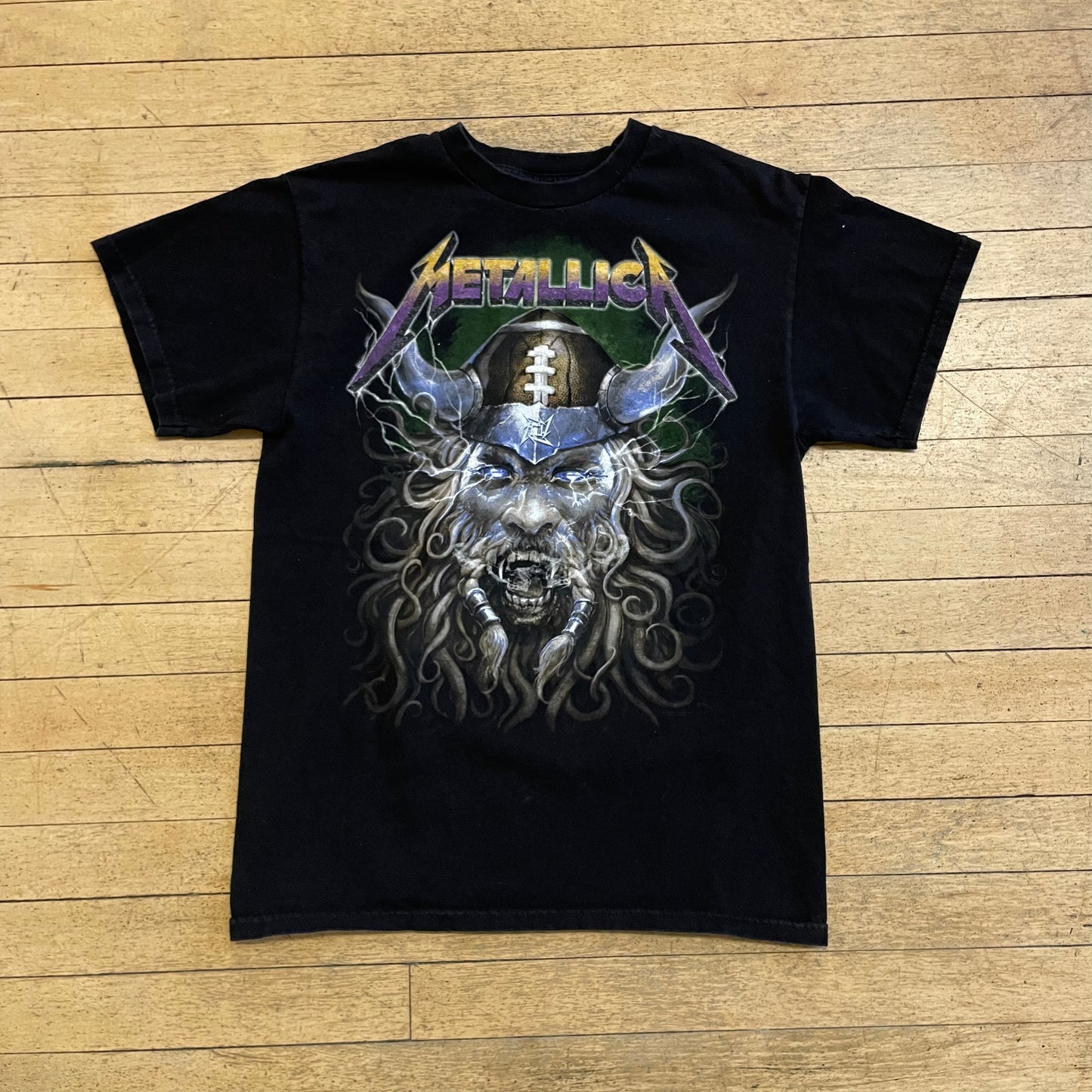 2000s Metallica X Vikings Graphic T-shirt Sz S