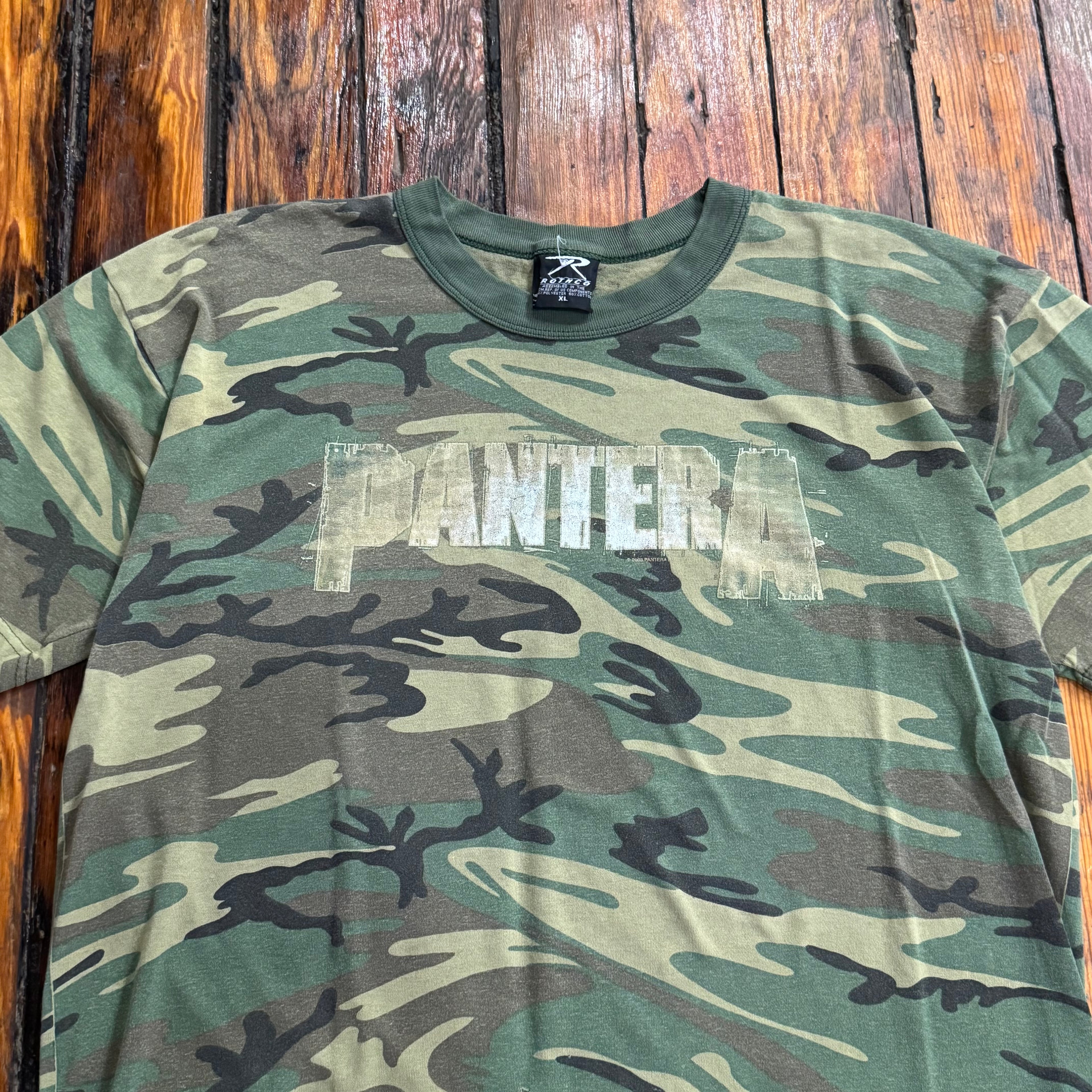 Vintage Camo Pantera T-shirt Sz XL