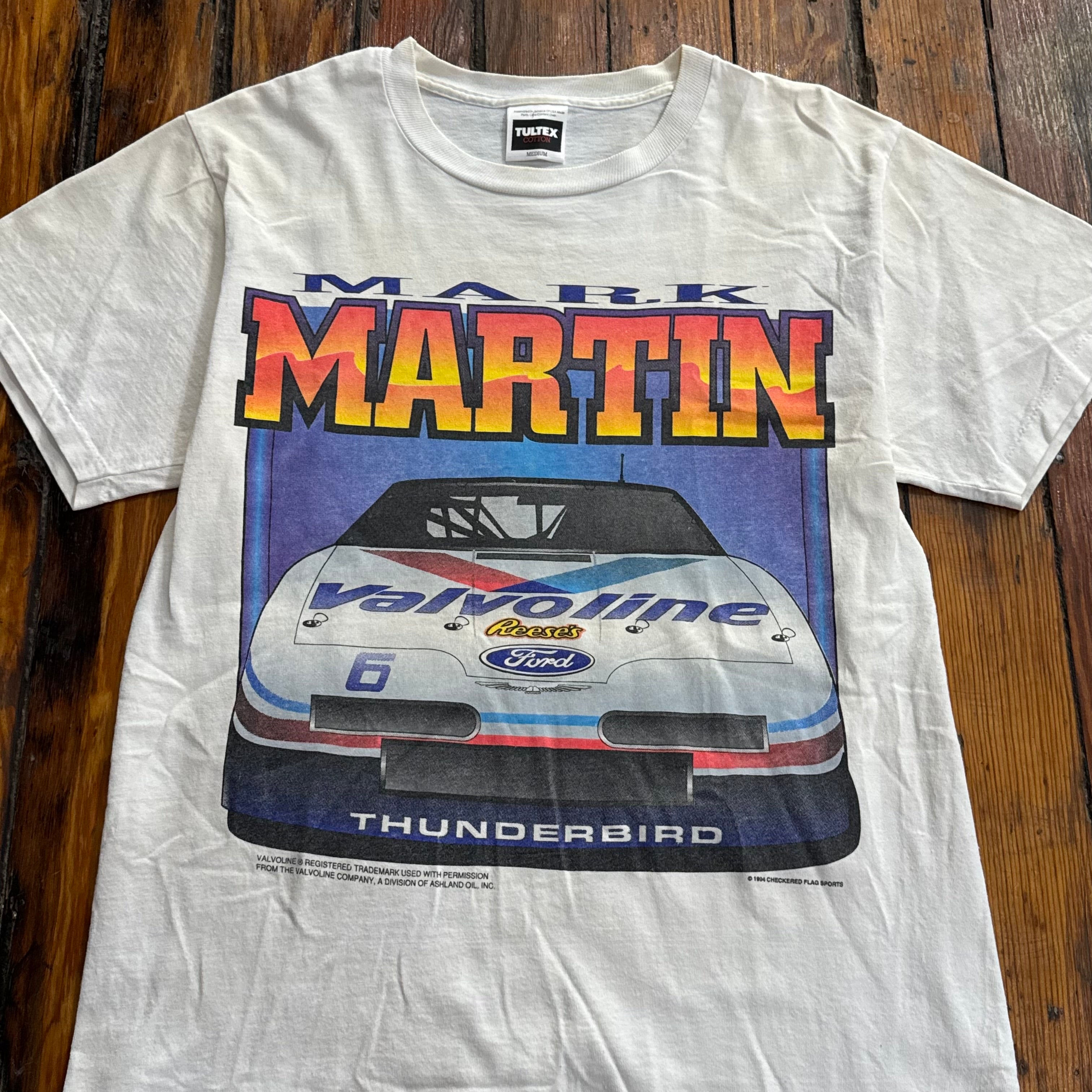 Vintage Mark Martin Thunderbird T-shirt Sz M