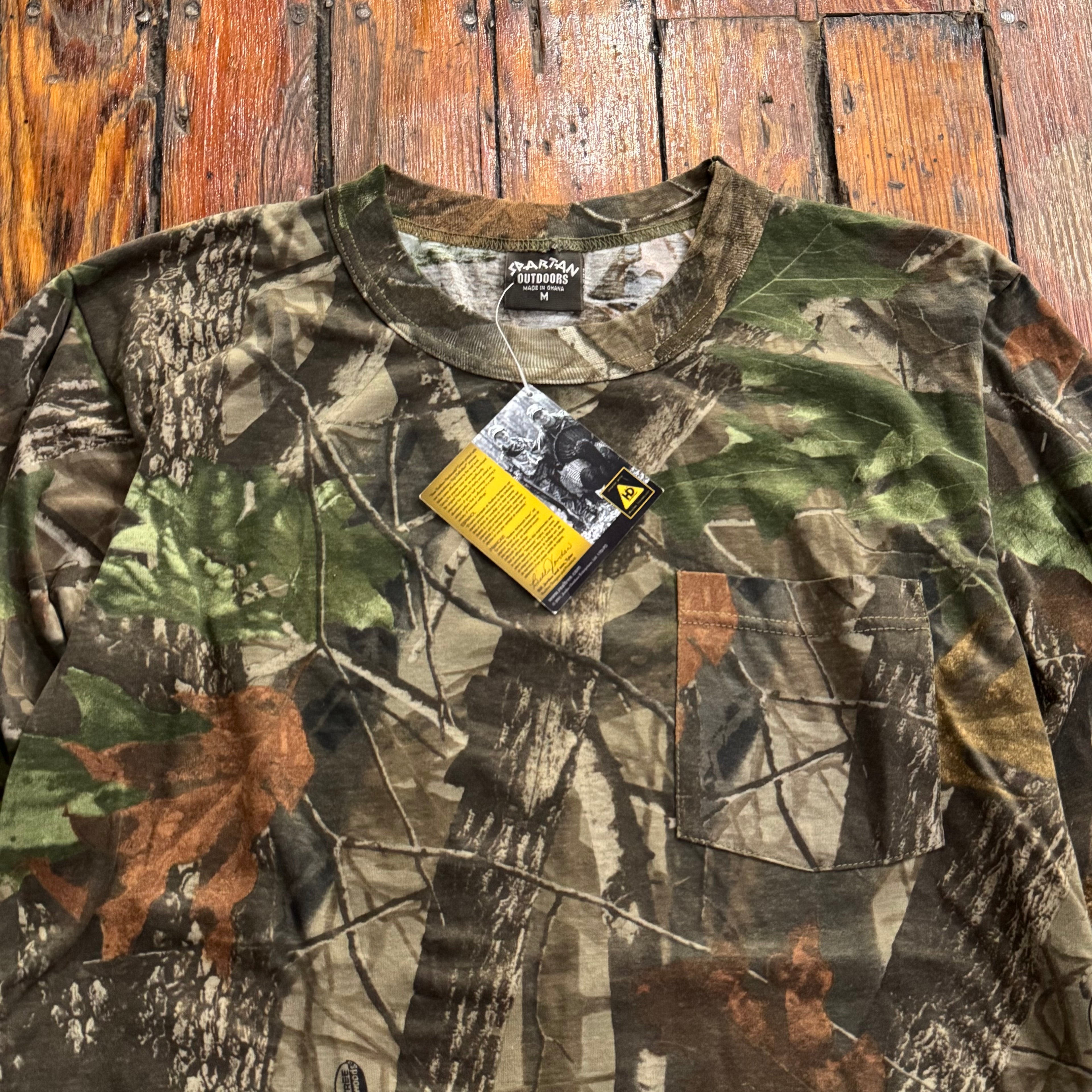 Vintage Camo Long Sleeve T-shirt Sz M
