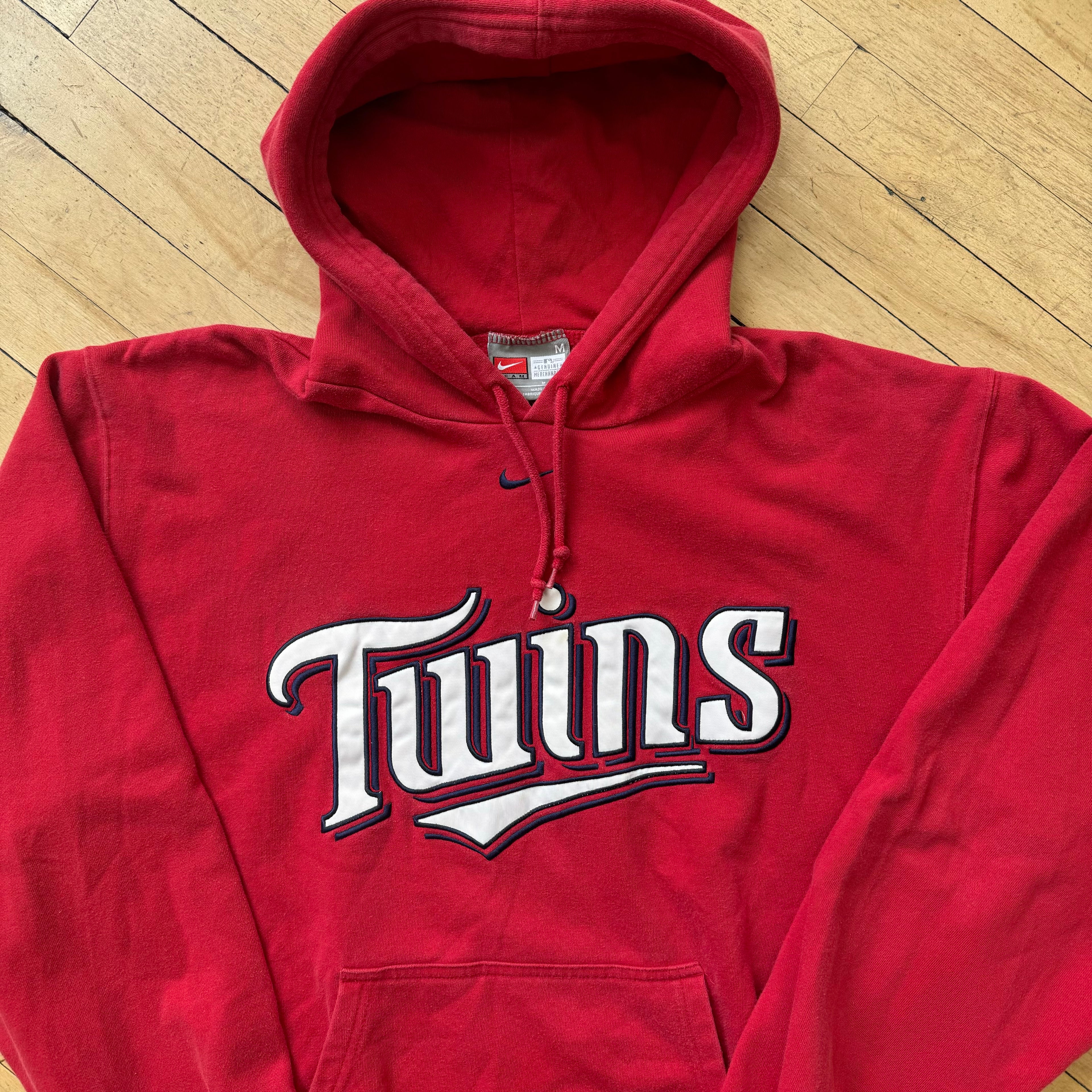 Vintage Center Swoosh Twins Hoodie Sz M