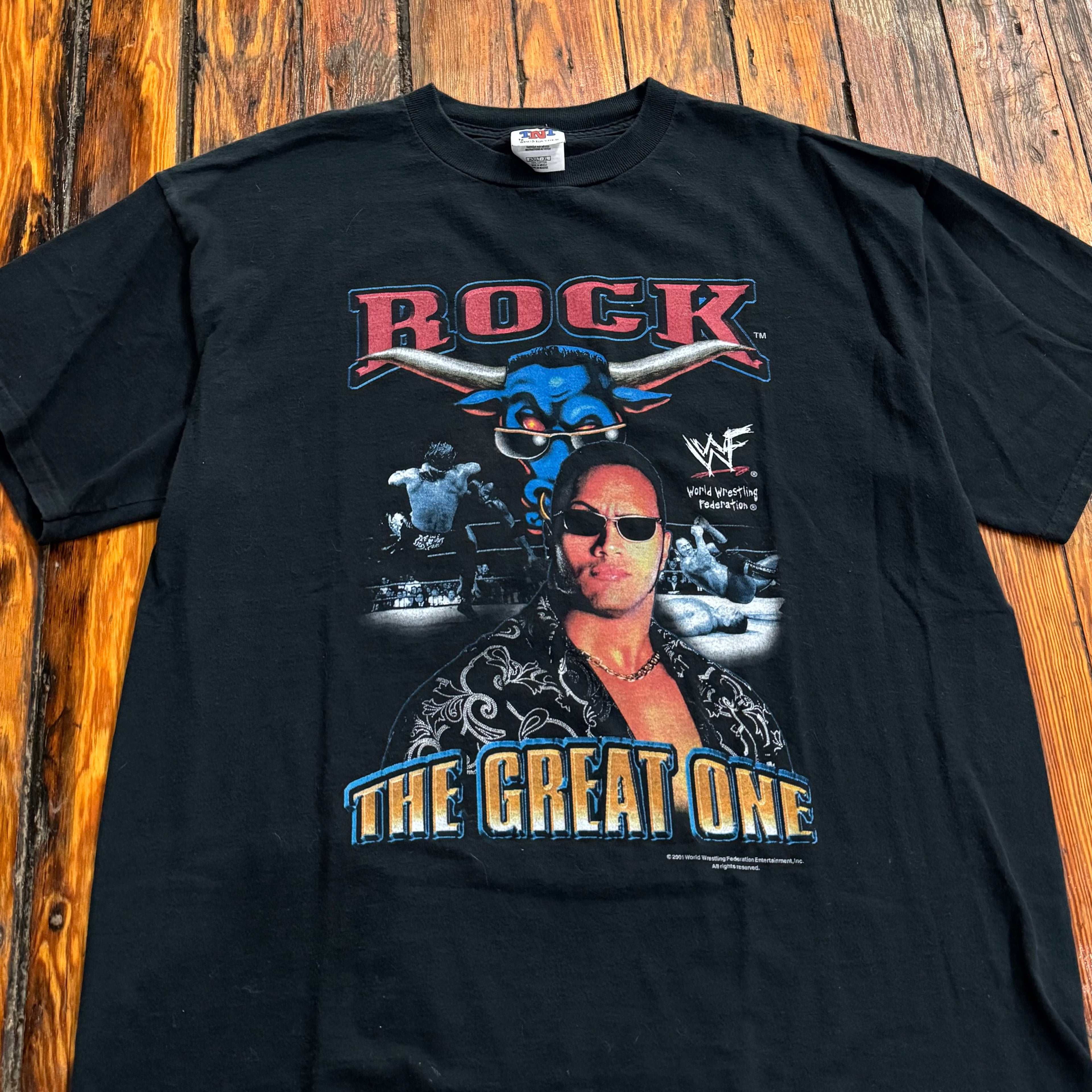 Vintage WWF The Rock Great One T-shirt Sz XL