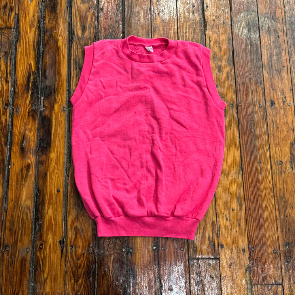 Vintage Pink CutOff Crewneck Sz M