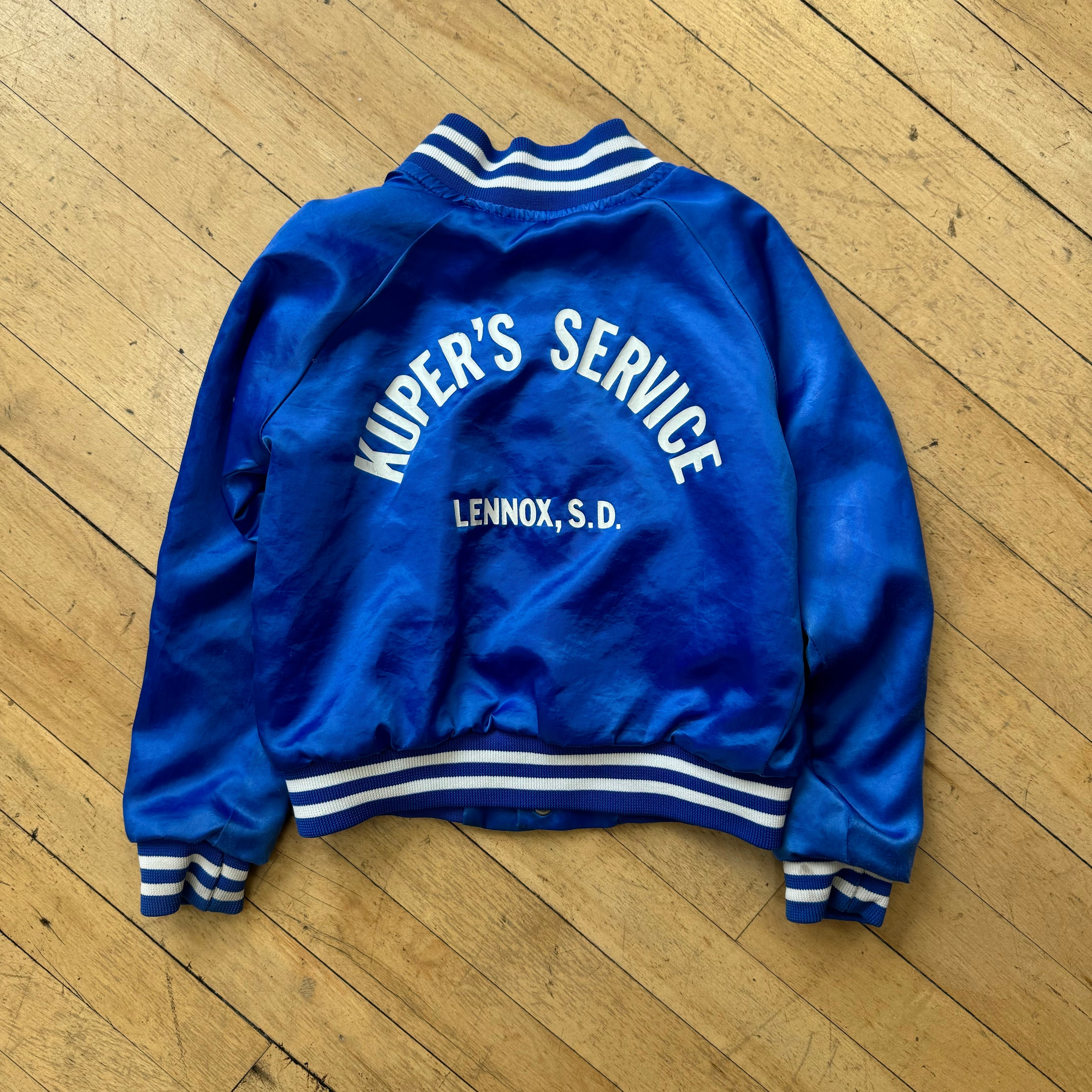 Vintage Blue Bomber Jacket Sz 7