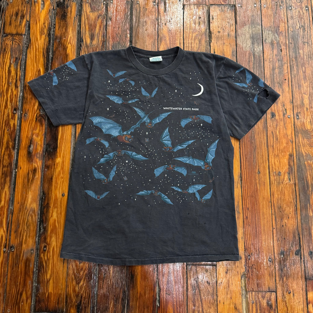 Vintage White Water State Park Bats AOP T-shirt Sz M